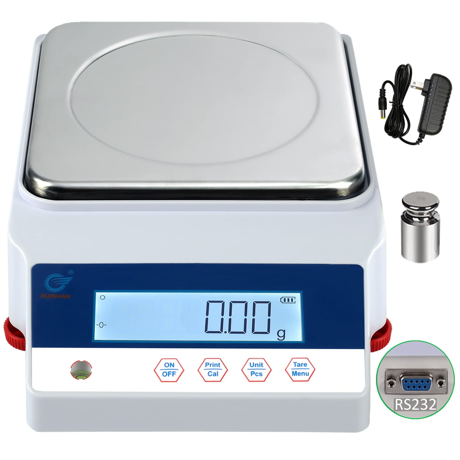 Lab Scale 5000gx0.01g High Precision Electronic Large Range Scientific Analytical Balance Scale Digital Weight Gram, Kitchen, Jewelry, Gold, Industrial, Postal, Clark, Count Scales Gn Dwt Unit