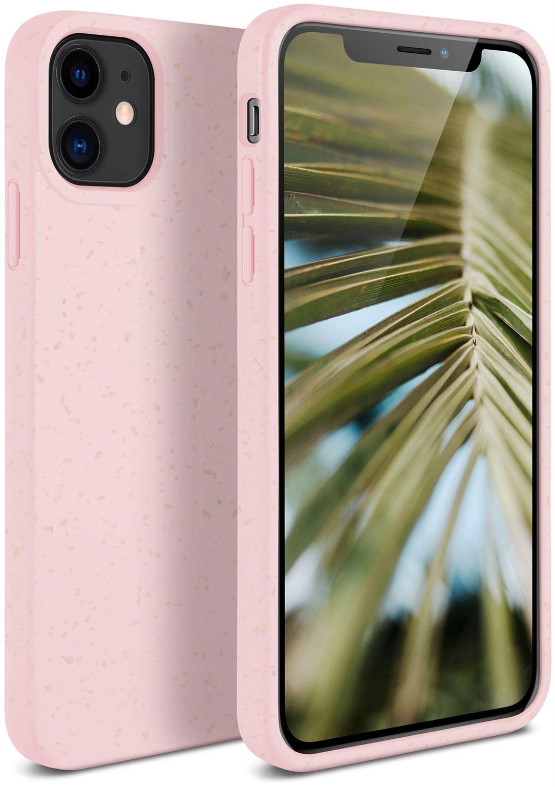 ONEFLOW Sama Sama Case Compatible with Apple iPhone 11 - Sustainable Plant Fibres Mobile Phone Case Biodegradable without Plastic Vegan and Environmentally Friendly - Pink