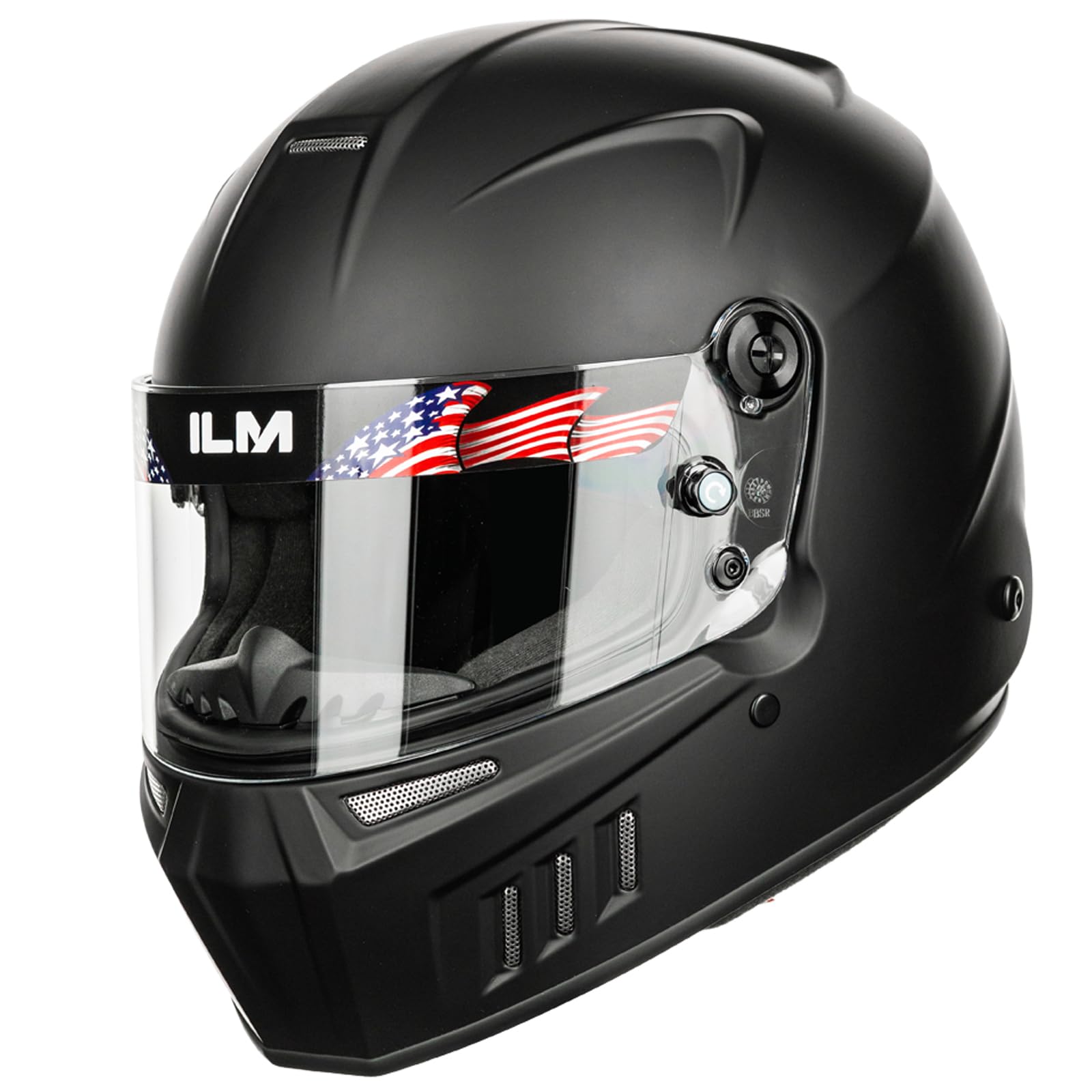 ILM Snell SA2020 Approved Auto Racing Helmets, Lightweight Fiberglass Full Face Helmet for Adult Men and Women Model 890