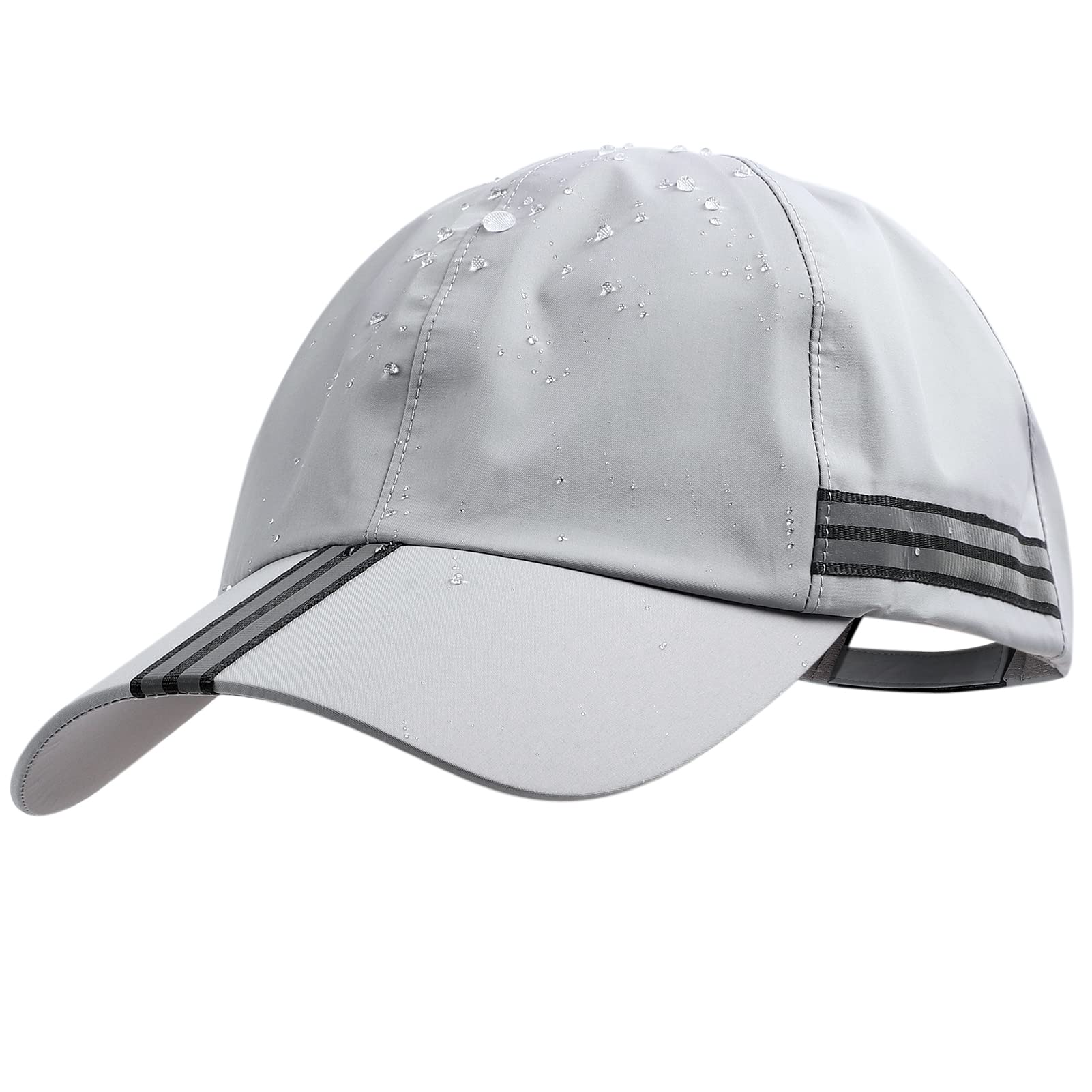 Men Waterproof Baseball Cap Reflective Outdoor Rain Cap for Women's UPF 50+ Breathable Sport Running Hat