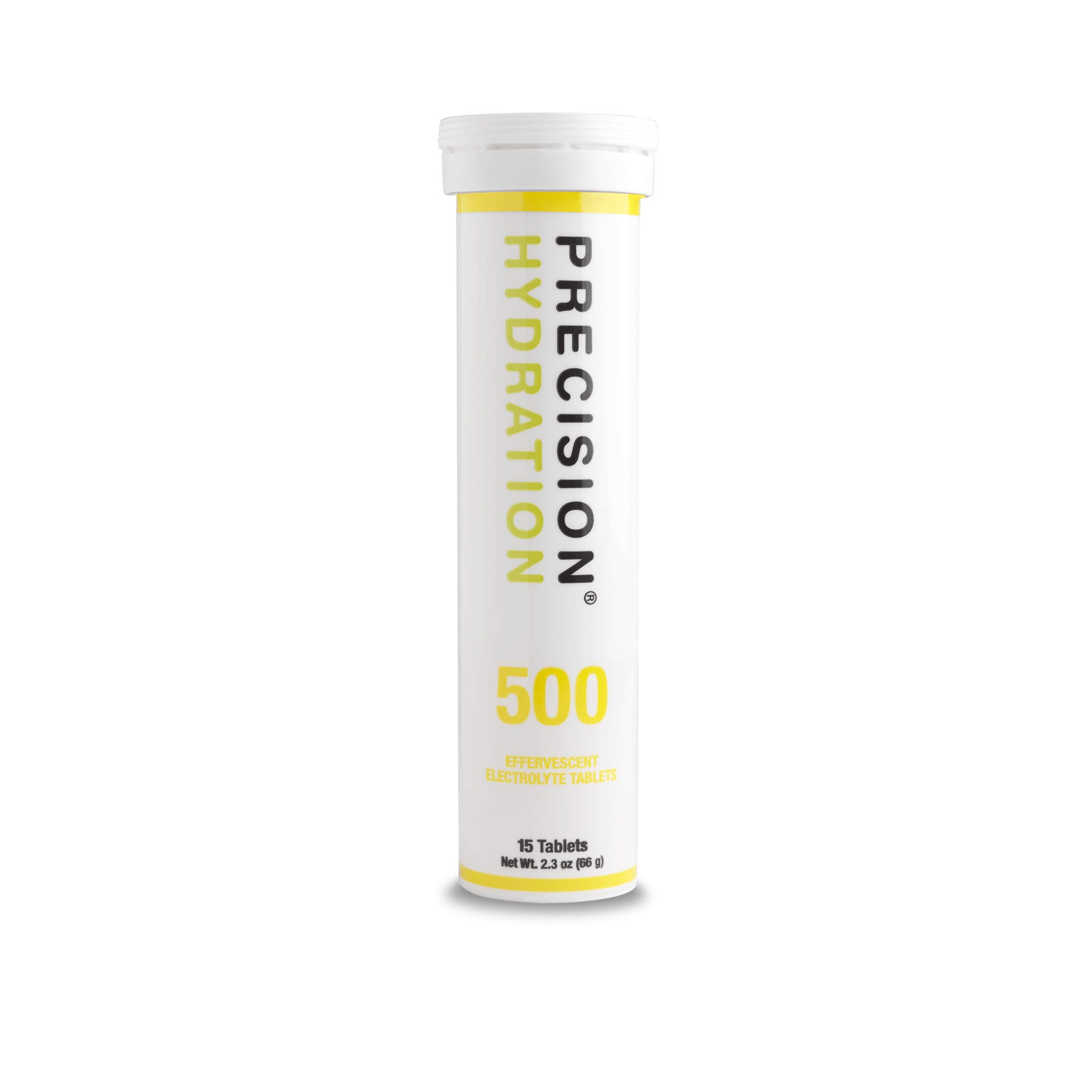 Precision Hydration Lite Electrolyte Drink - Multi Strength Effervescent Hydration Tablets - Low Calorie, Gluten Free, Vegan/Vegetarian Friendly (500mg/l - Yellow Tube, 1 Tube)