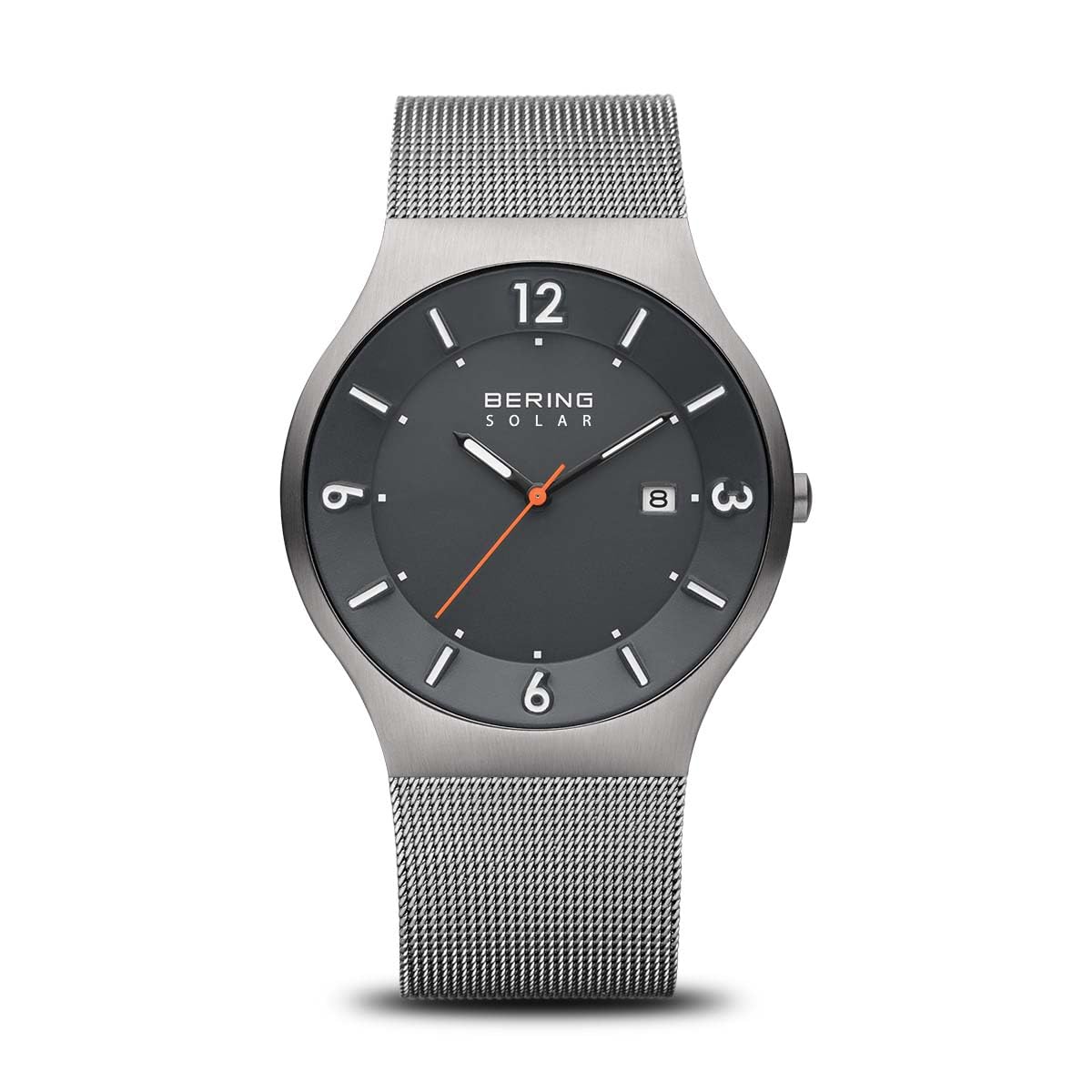 BERINGMen Analog Solar Collection Watch with Stainless Steel Strap & Sapphire Crystal