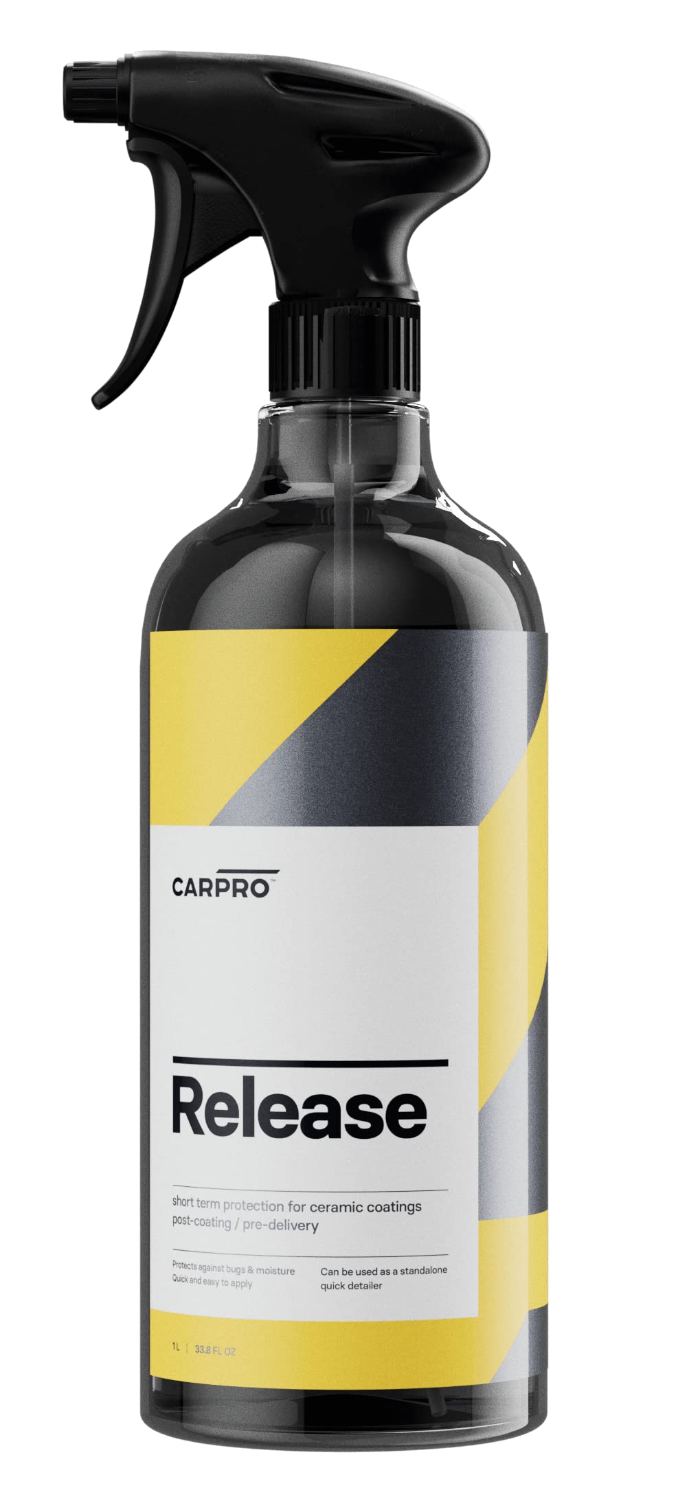 CARPRO Release - Ceramic Coating Post Coating or Quick Detailer Spray, Wax-Based Nano-Sealant - Liter with Sprayer (34oz)