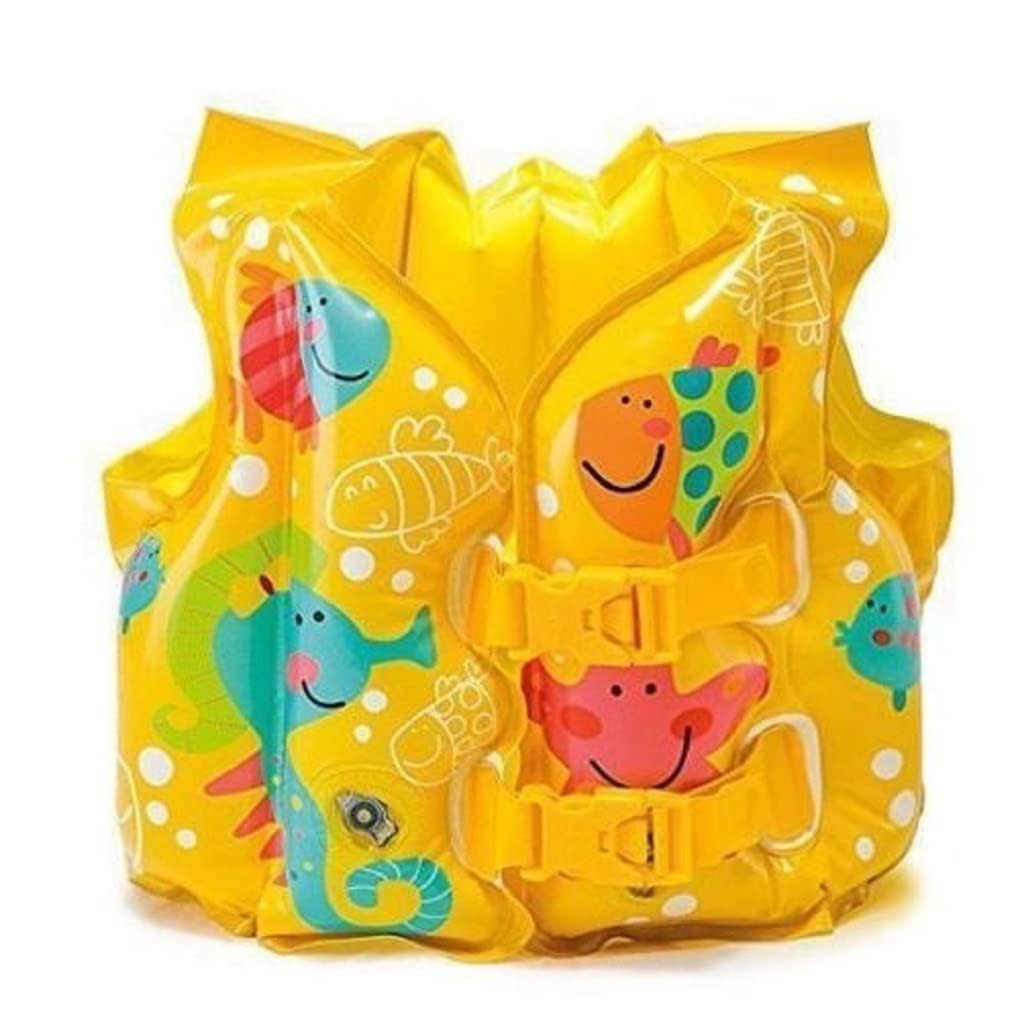 Toy Imagine Tropical Buddies Inflatable Life Jacket Swimming Pool Gear for Kids Swim Vest Ages 3-5