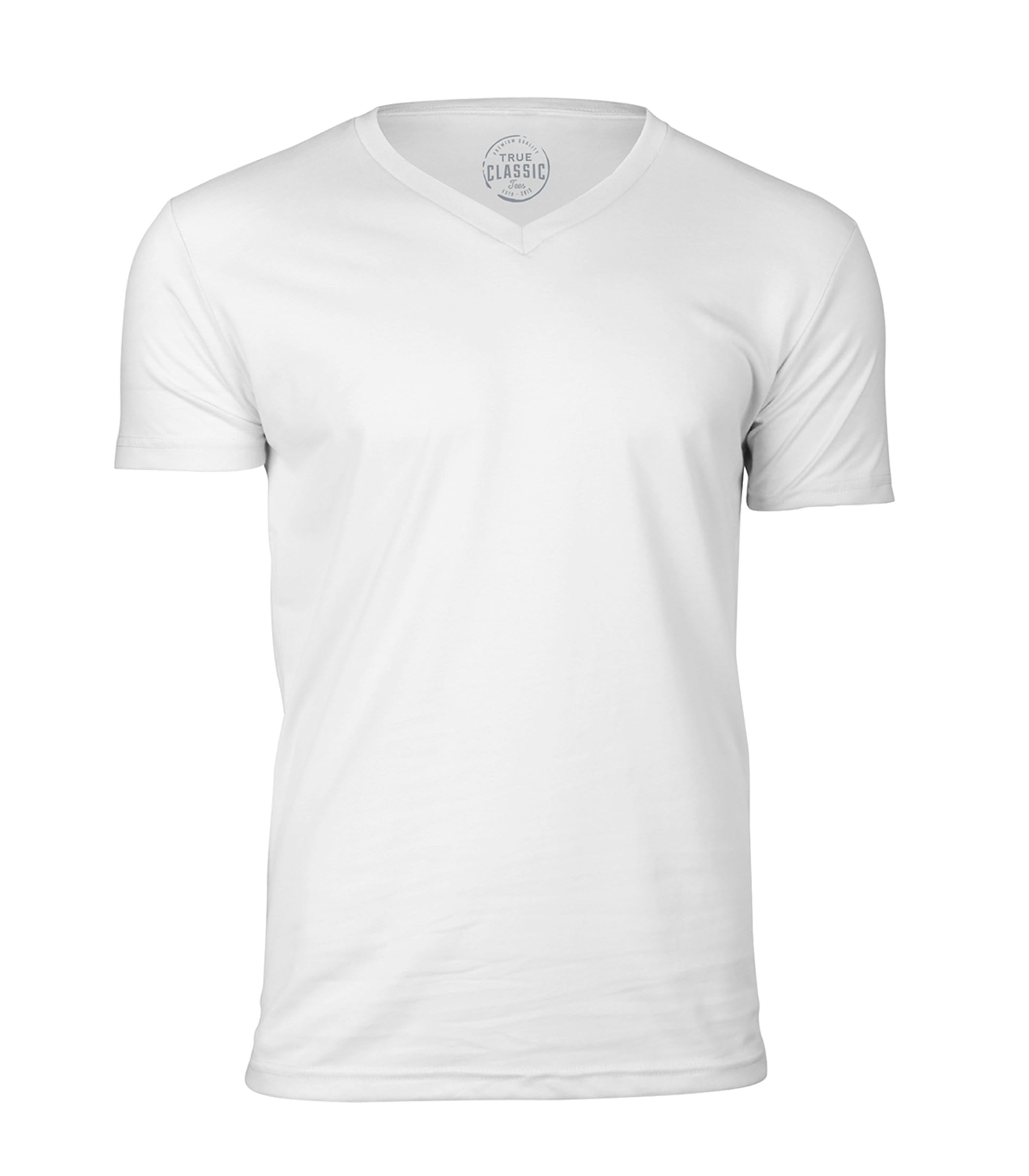 Men's Premium Fitted V Neck T Shirts, S - 3XL