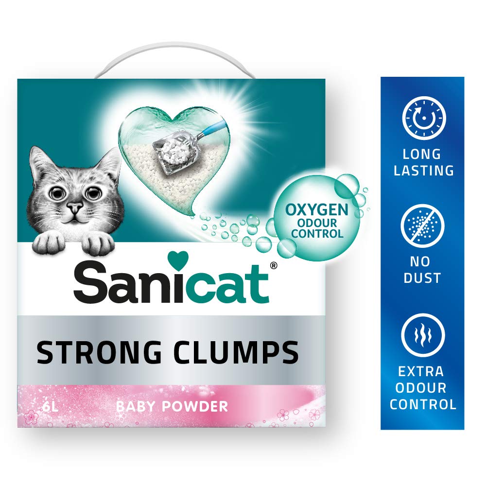 Sanicat Strong Clumps baby Powder 6L, White