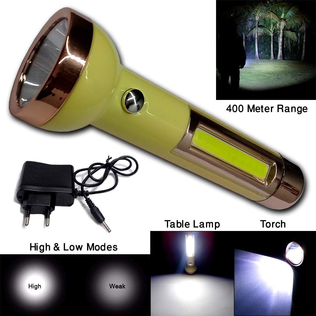 Care 4 Plastic Table Lamp and LED Torch, Random