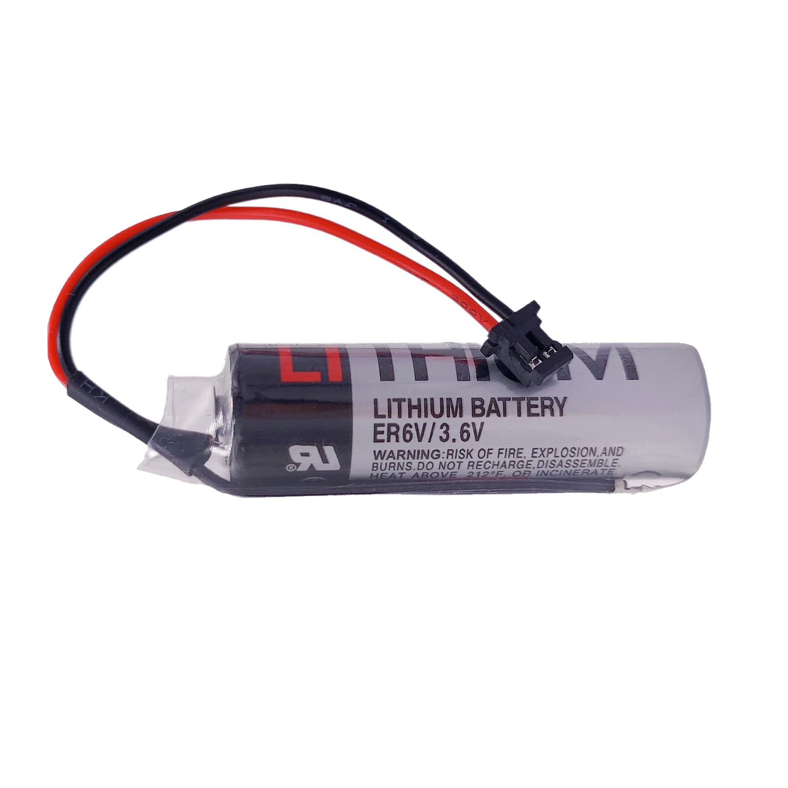 HZH (1PCS) ER6V/3.6V ER6VC119A ER6VC119B 2400mAh PLC New Lithium Battery(Black Plug) Compatible for ER6VC119A Battery for M70 M60 PLC