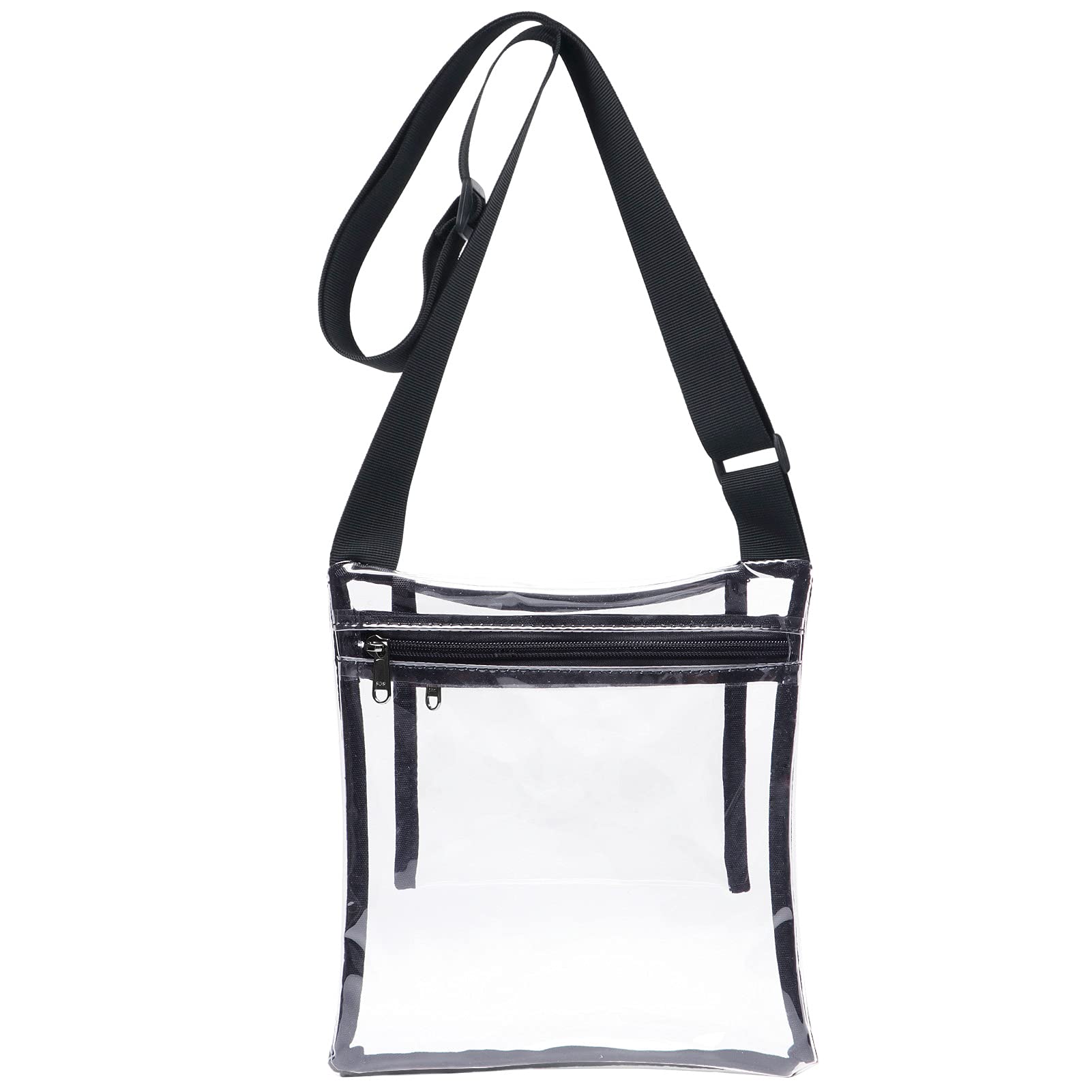 HULISEN Clear Crossbody Purse Bag, Stadium Approved, with Extra Inside Pocket