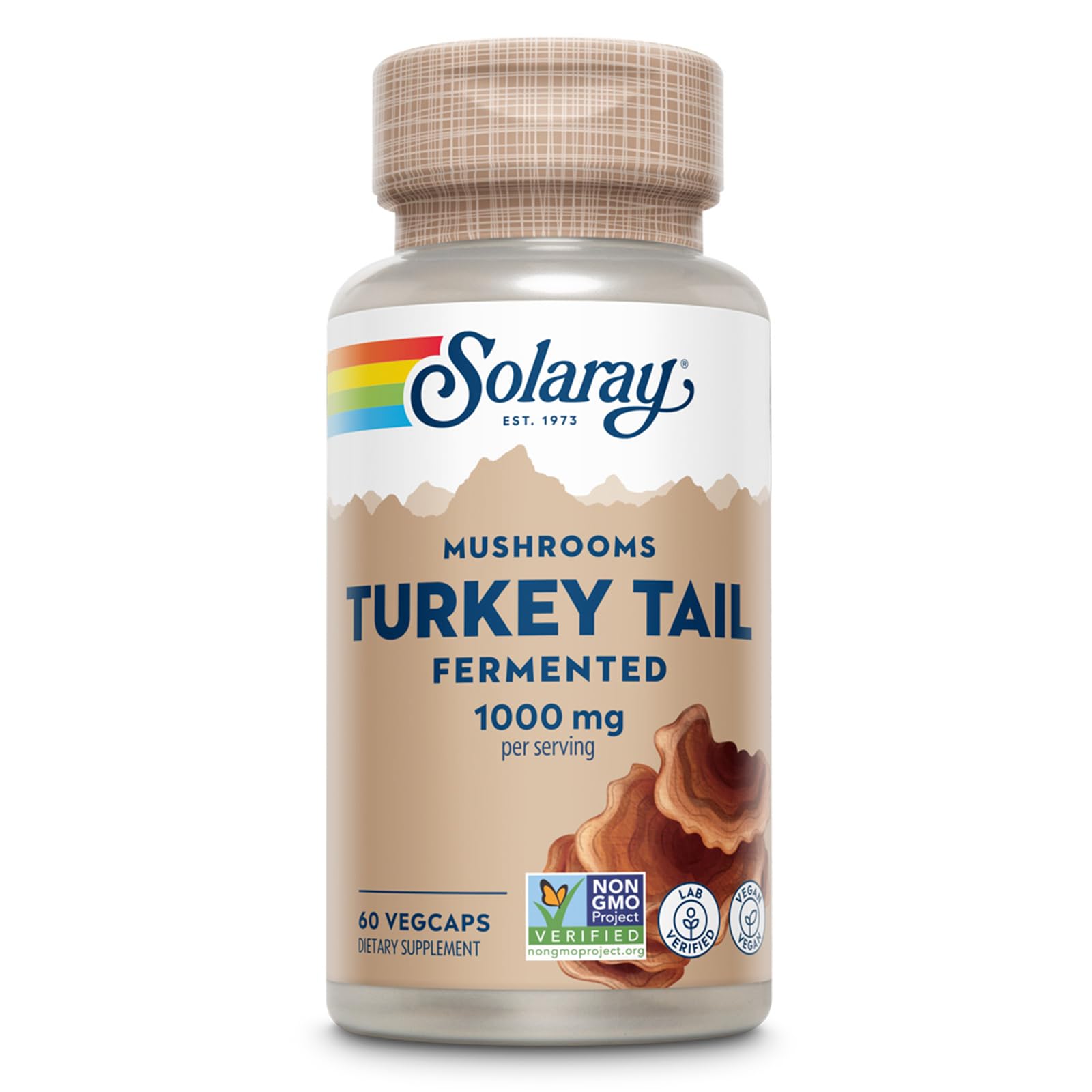 Solaray Fermented Turkey Tail, 500 mg, 60 Veg Caps