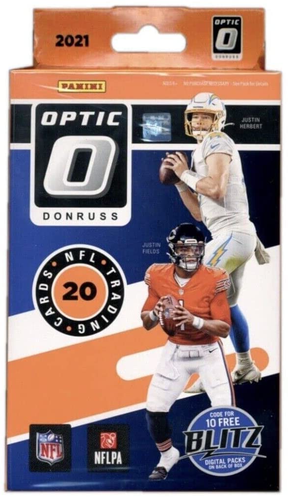 2021 Panini Donruss Optic Football Hanger Box (Blue Scope Parallels)