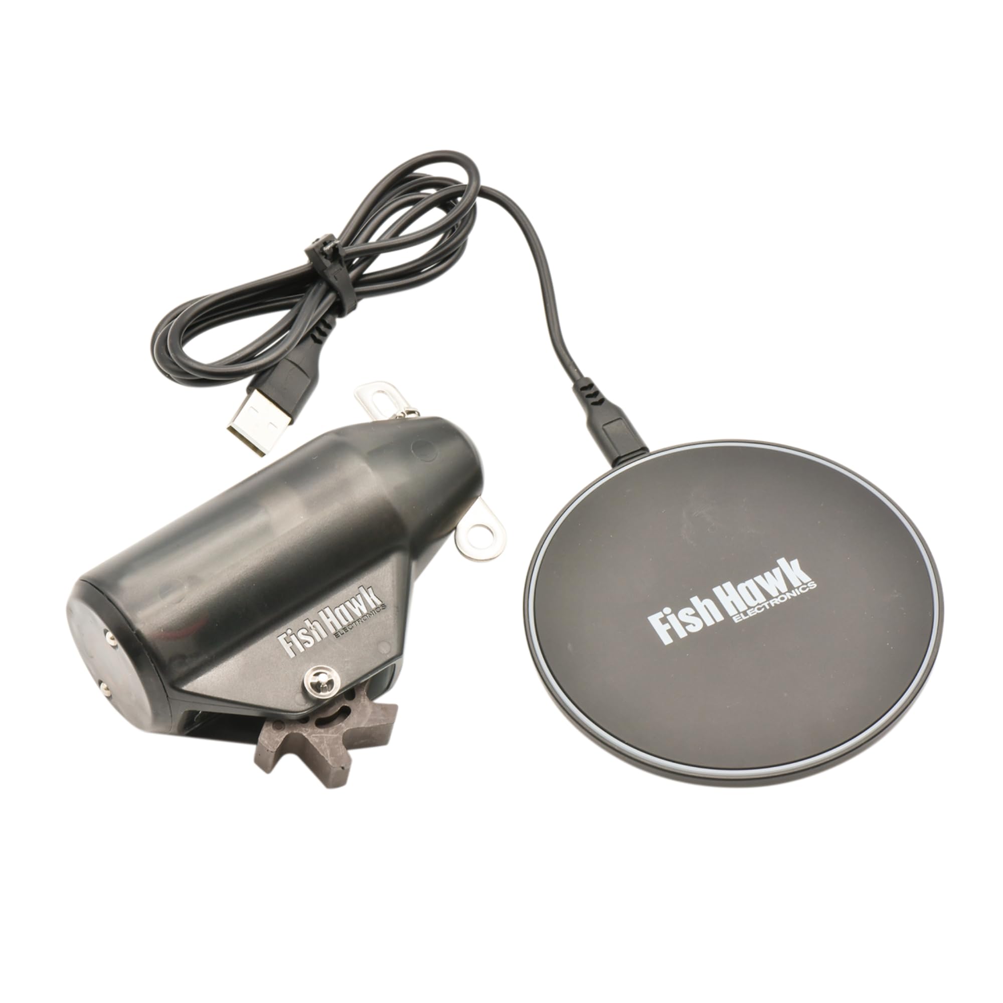 Fish HawkFish Hawk Lithium Pro Probe - Sends Speed and Water Temperature Data from The Depths - Bult-in Rechargable Lithium Polymer Battery - with Wireless Charger - Fishing, Trolling, Downriggers, and Boats