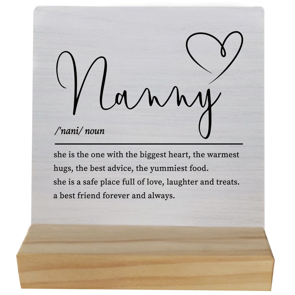 Nanny Gifts,Nanny Gifts from Grandchildren,Gifts for Nanny,Nanny Birthday Mother's Day Gifts,Nanny Definition Decorative Desk Sign for Home Bedroom