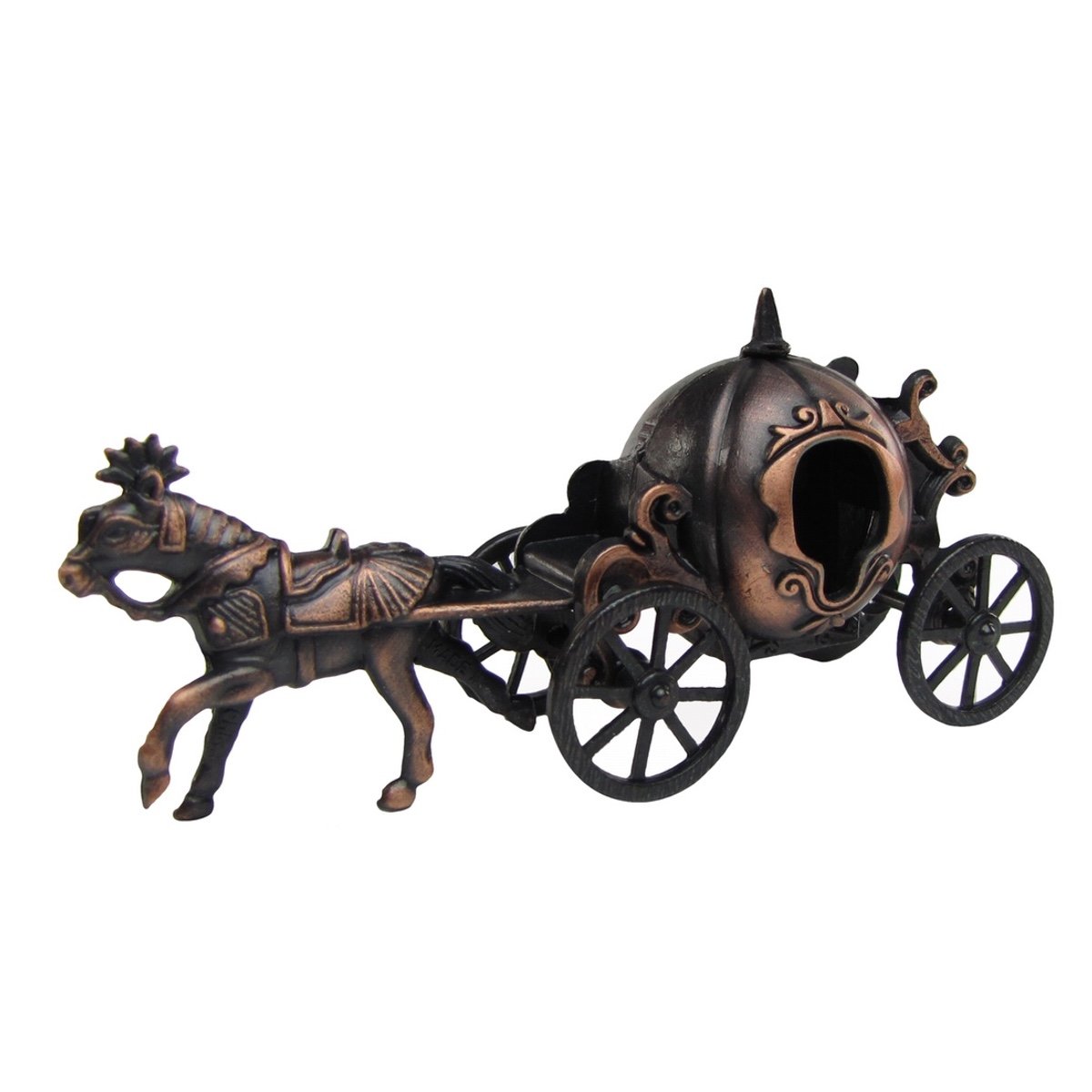 TG,LLC Treasure Gurus Metal Cinderella Pumpkin Horse &Carriage Miniature Die Cast Toy Pencil Sharpener