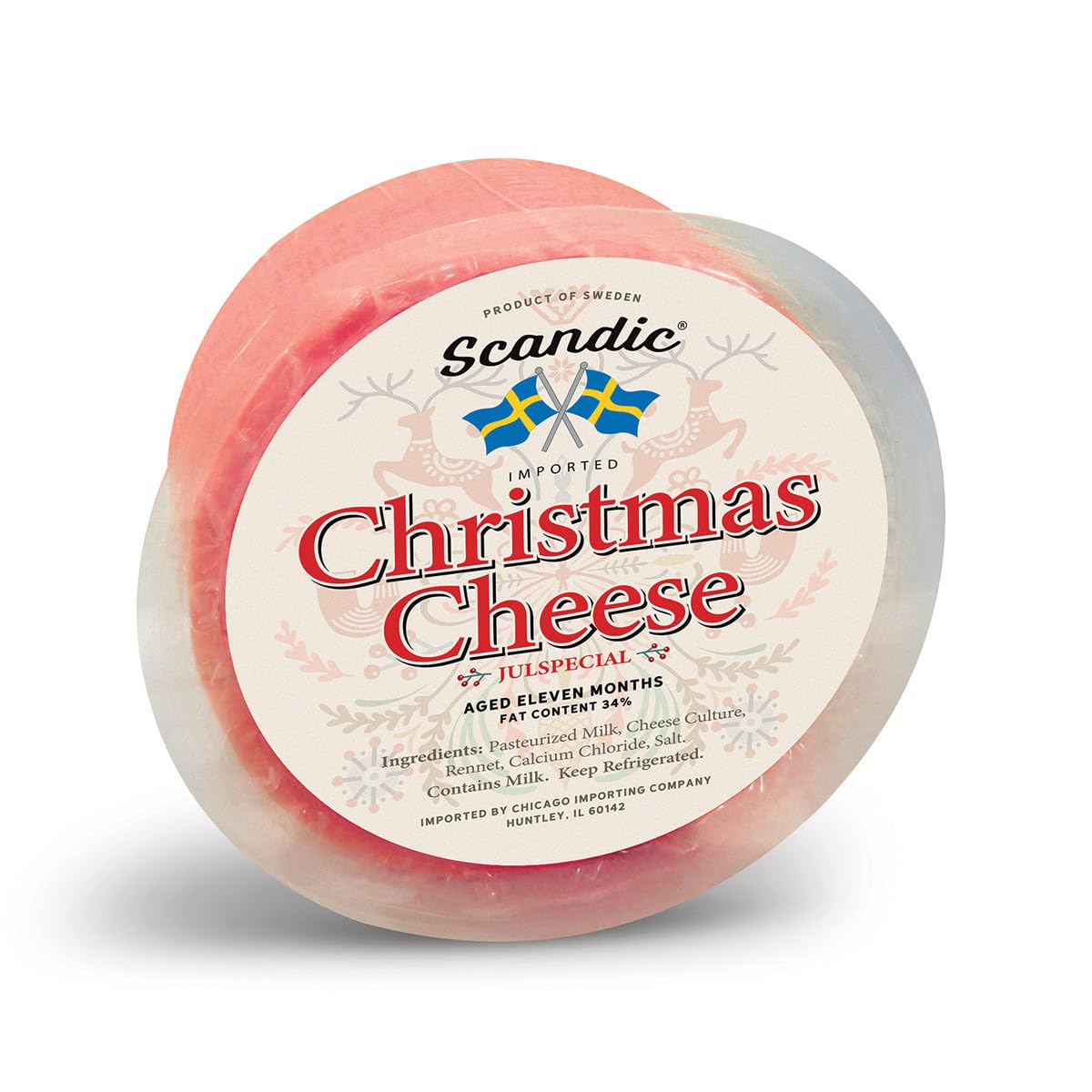 Scandic Christmas Cheese, 2lb Wheel