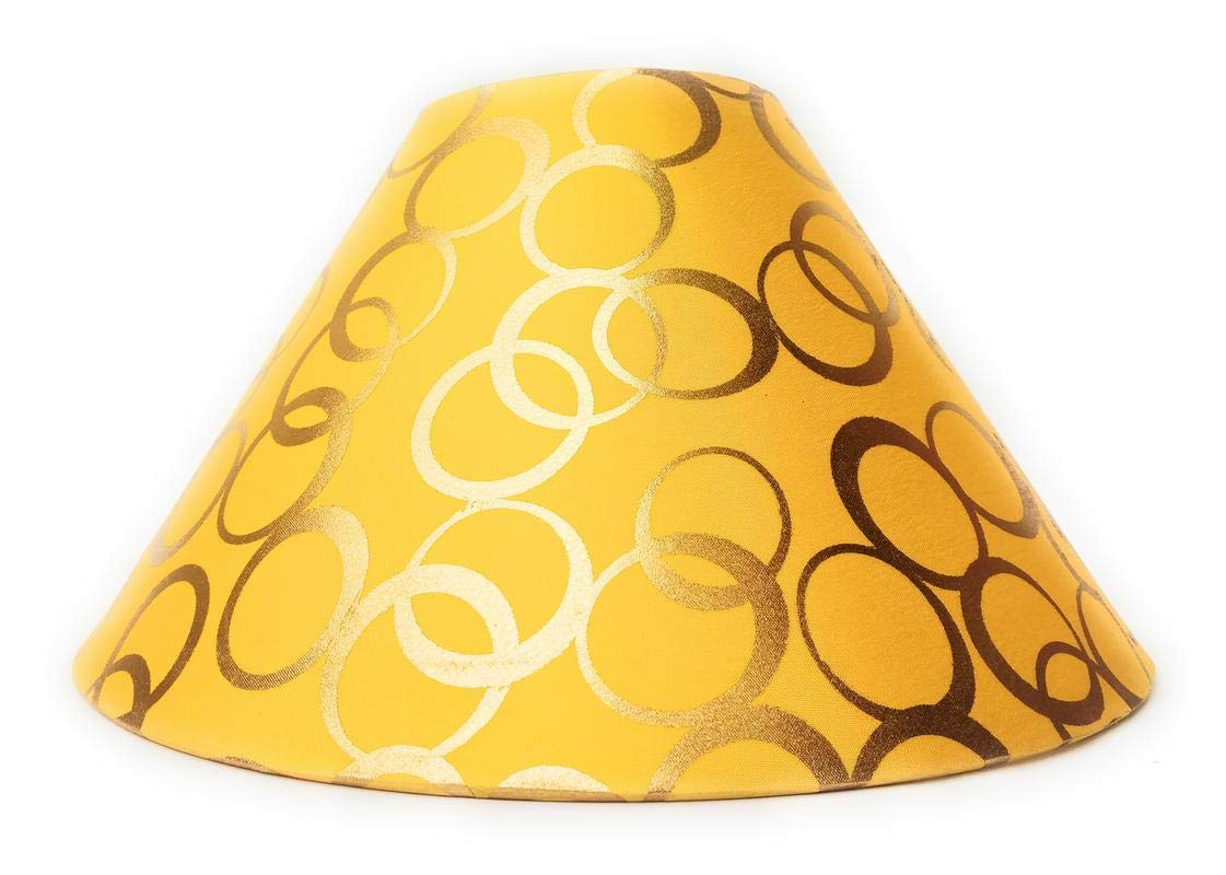 Sunshine Creation Table Lamp Shade, Golden, Conical