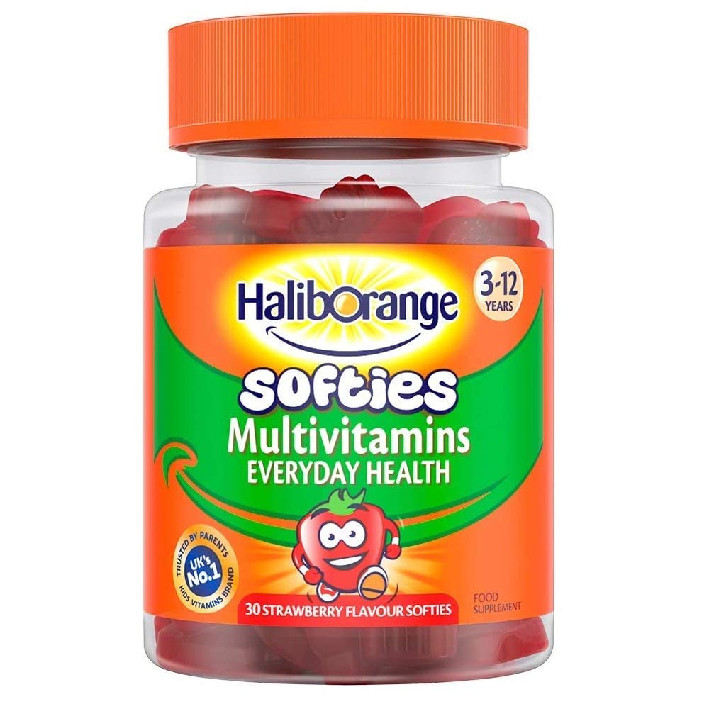 Three Packs Of Seven Seas Haliborange Kids Multivitamin Fruit Softies 30S