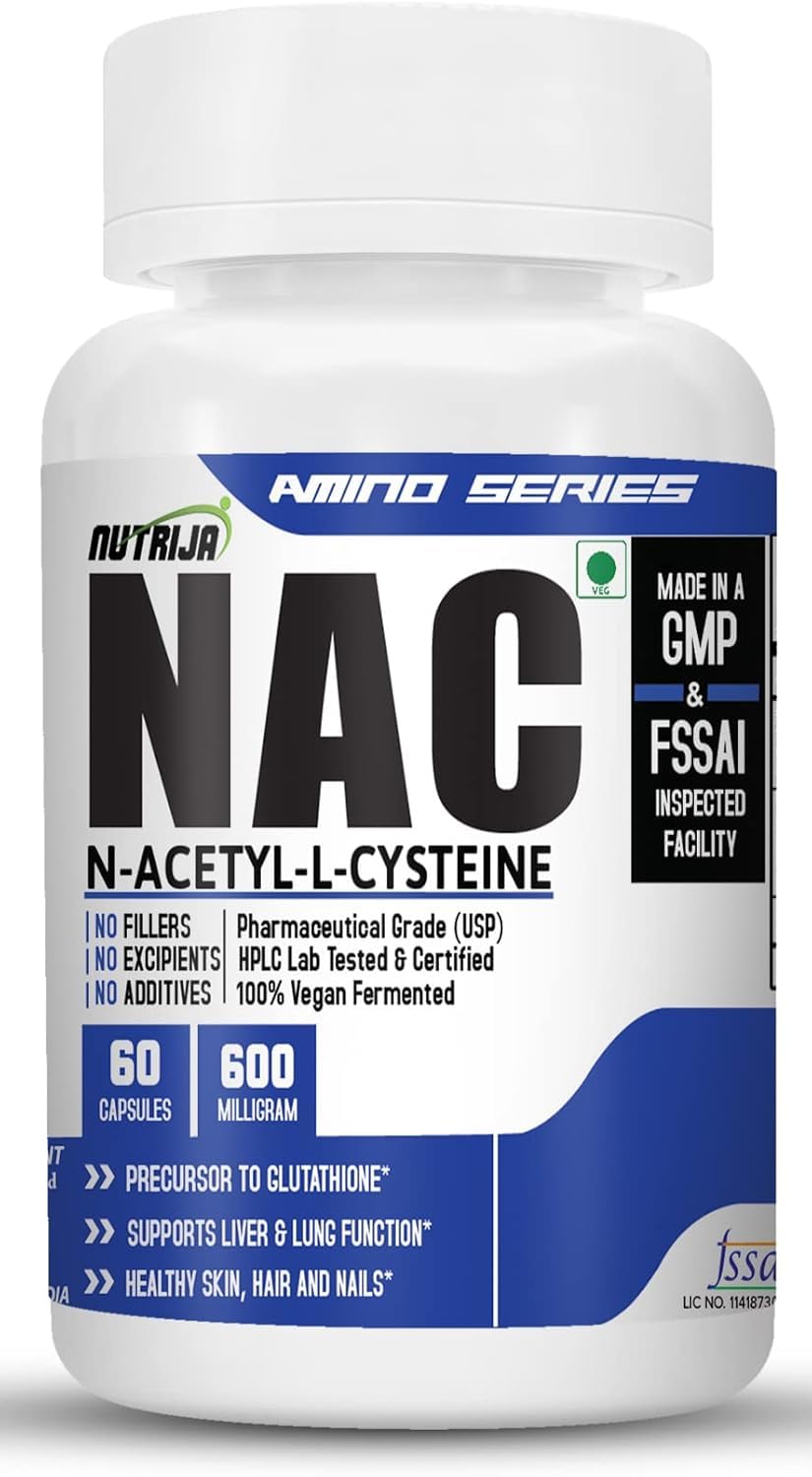 NutriJa N-ACETYL CYSTEINE (NAC) (600 MG) - 60 Capsules