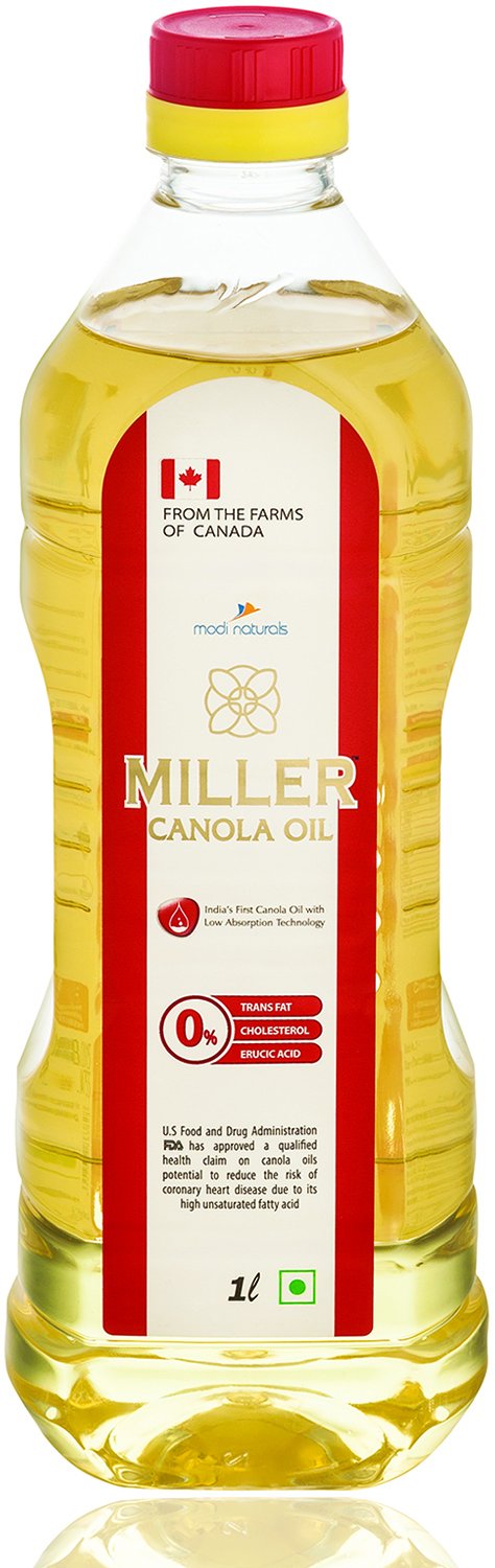 Miller Canola Oil PET Bottle, 1 L