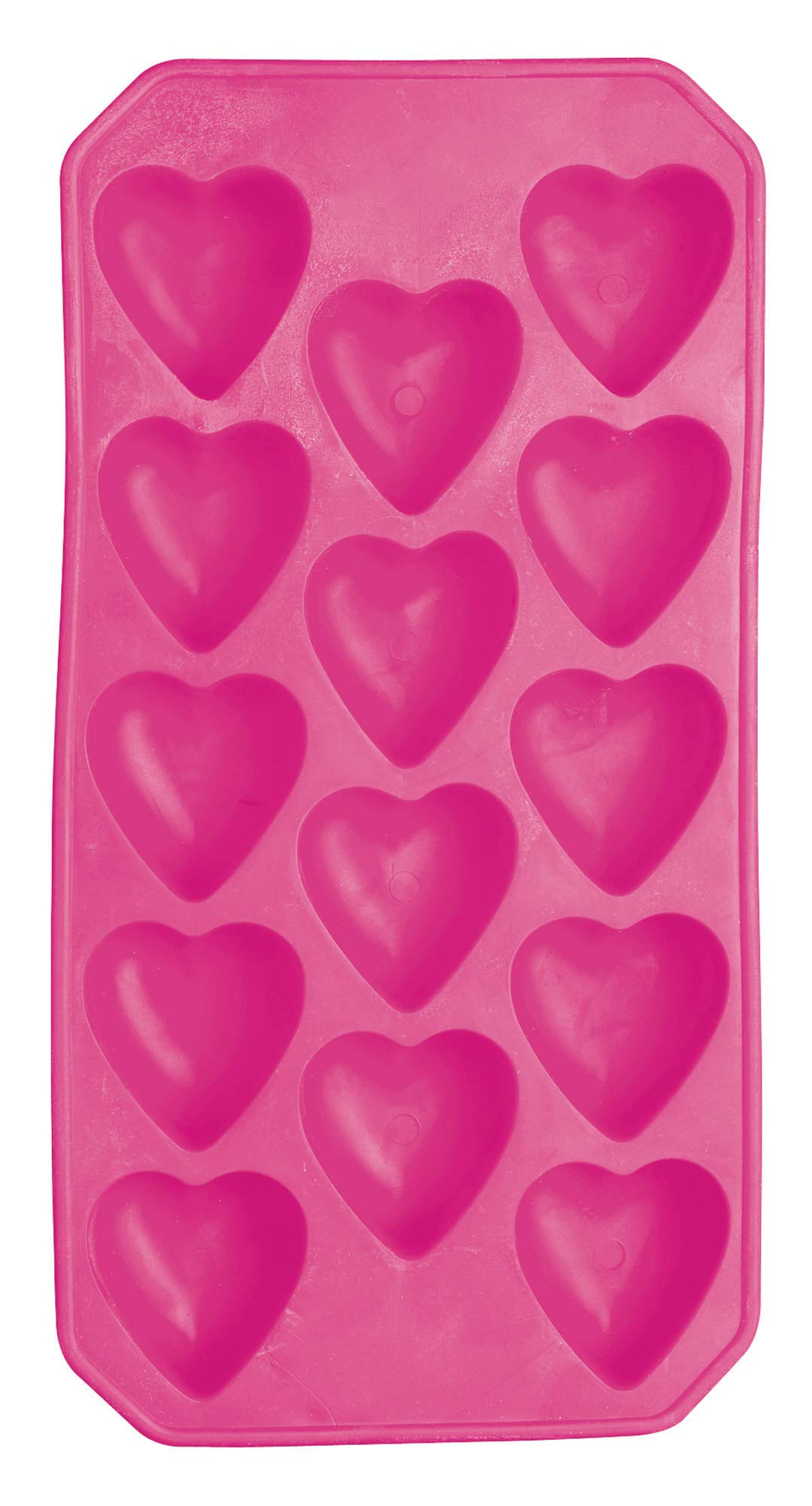 BarCraft Flexible Heart Shaped Ice Cube Tray, Display Boxed