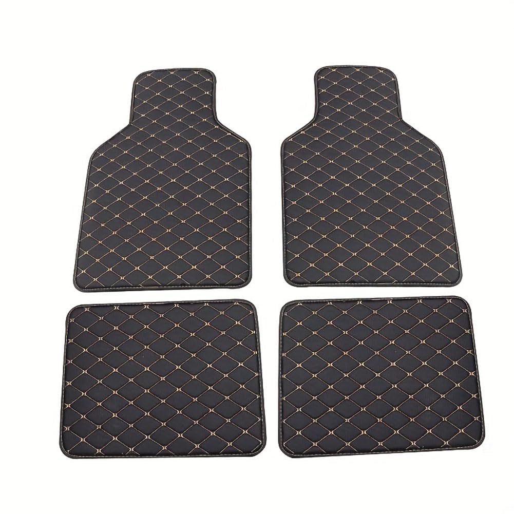 Car Floor Mats,Compatible with Seat FR Cupra Ibiza LEON Alhambra,Mats FOR,A-BlackBeige