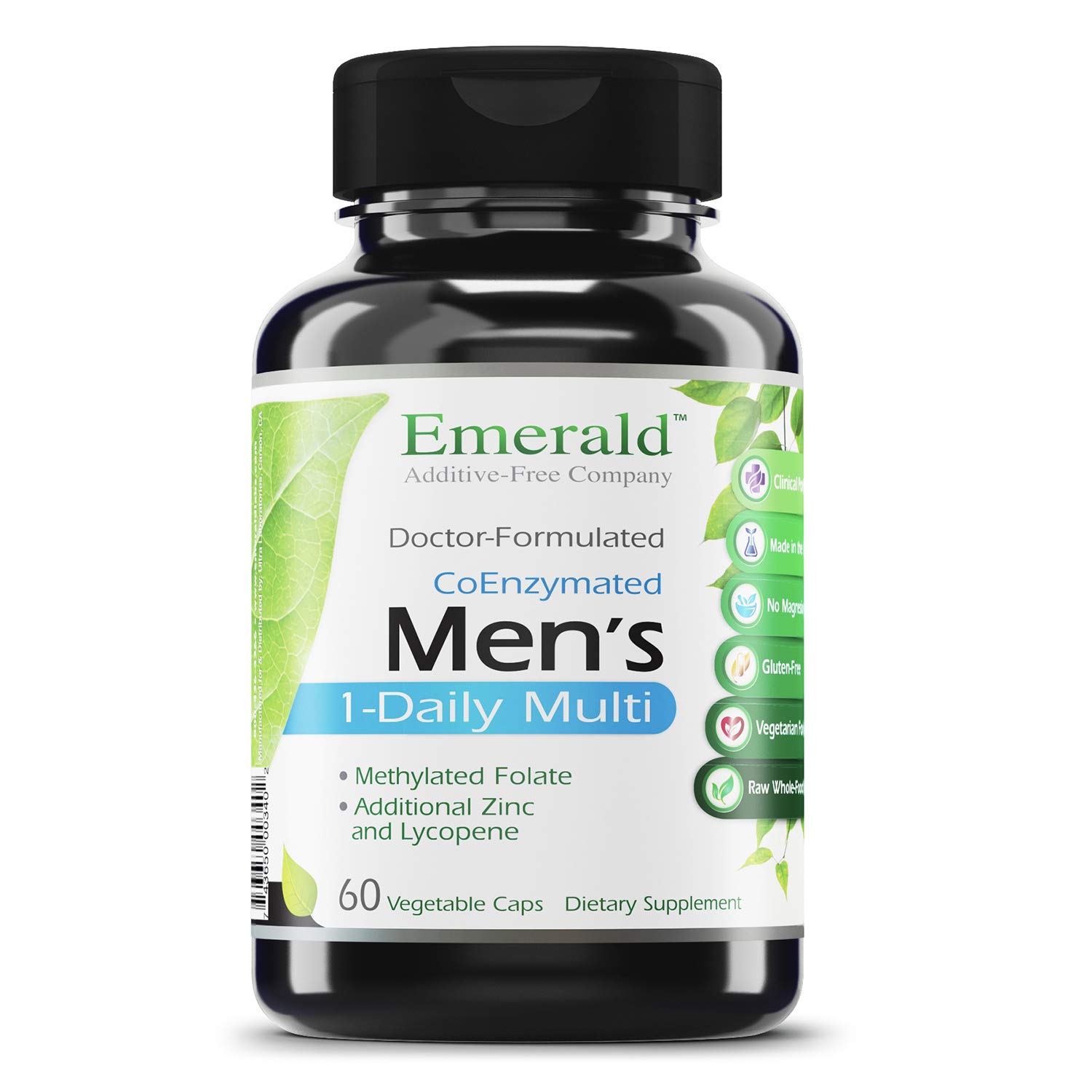 Emerald Laboratories, Coenzymated Men's 1-Daily Multi, 60 Vegetable Caps