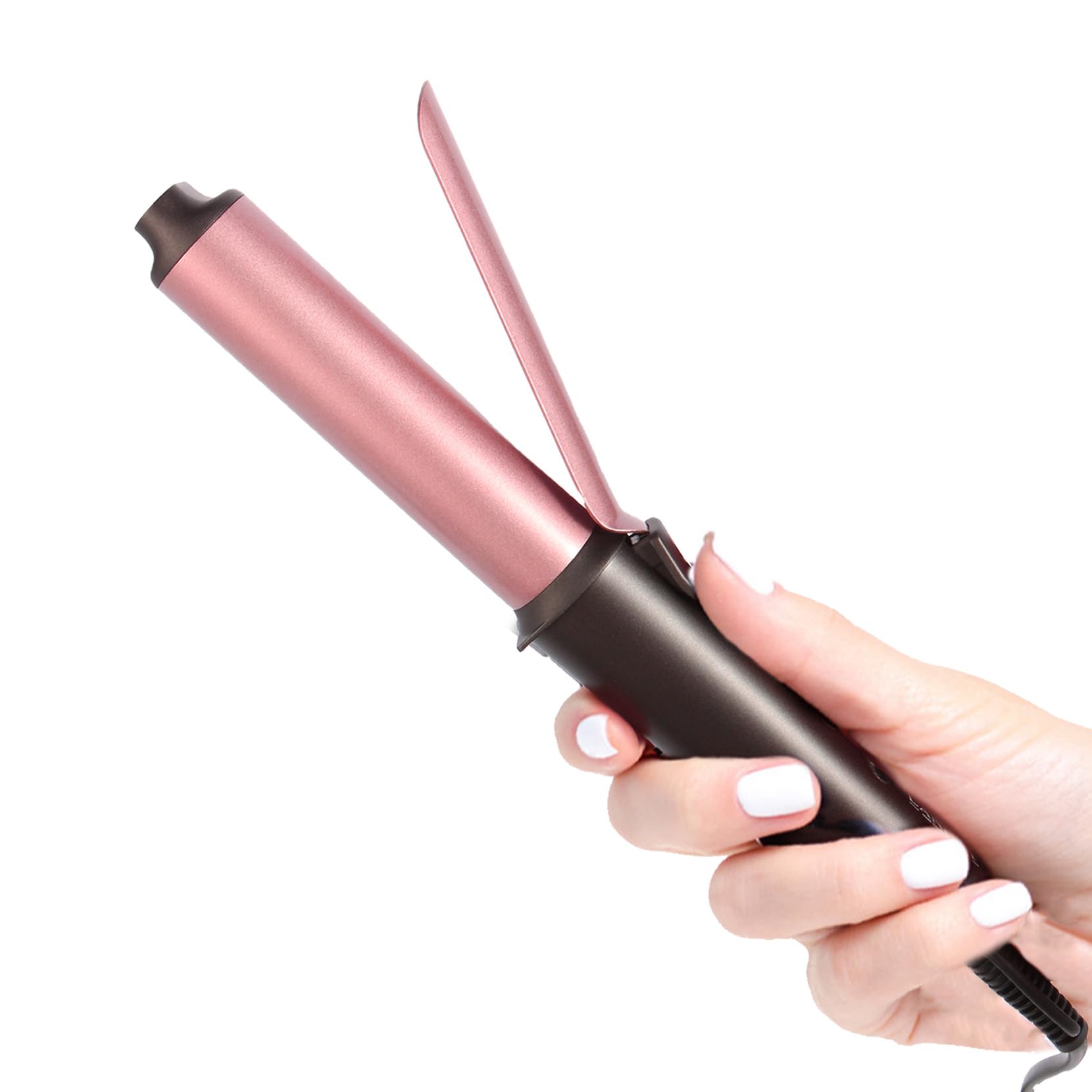 Mini Curling Tongs Hair Curler: LANDOT 1 Inch Small Curling Wand for Short Hair - Ceramic Dual Voltage Travel Size Curling Iron with Adjustable Temperature