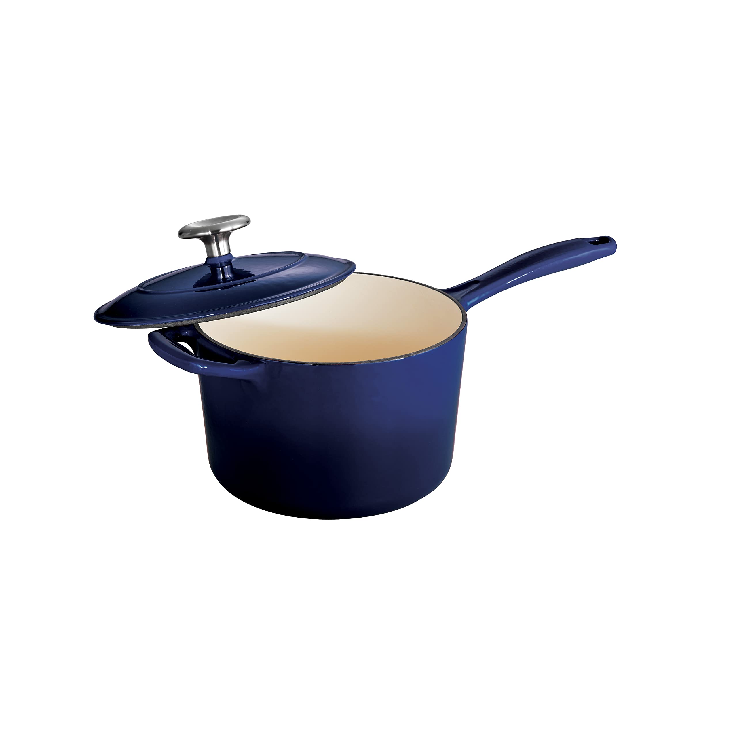 TramontinaCovered Sauce Pan Enameled Cast Iron 2.5-Quart, Gradated Cobalt, 80131/070DS