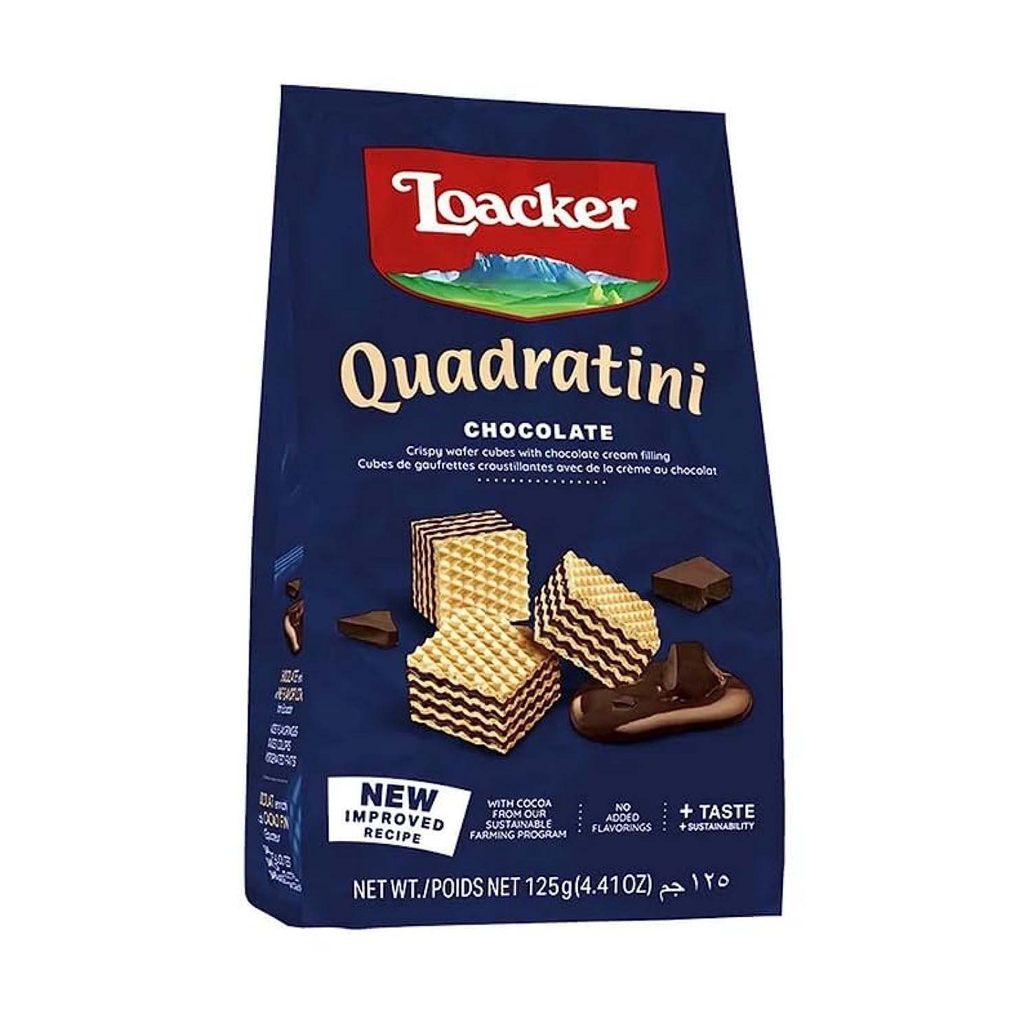 Loacker Quadartini Chocolate Wafers, 125 g (Pack Of 1)