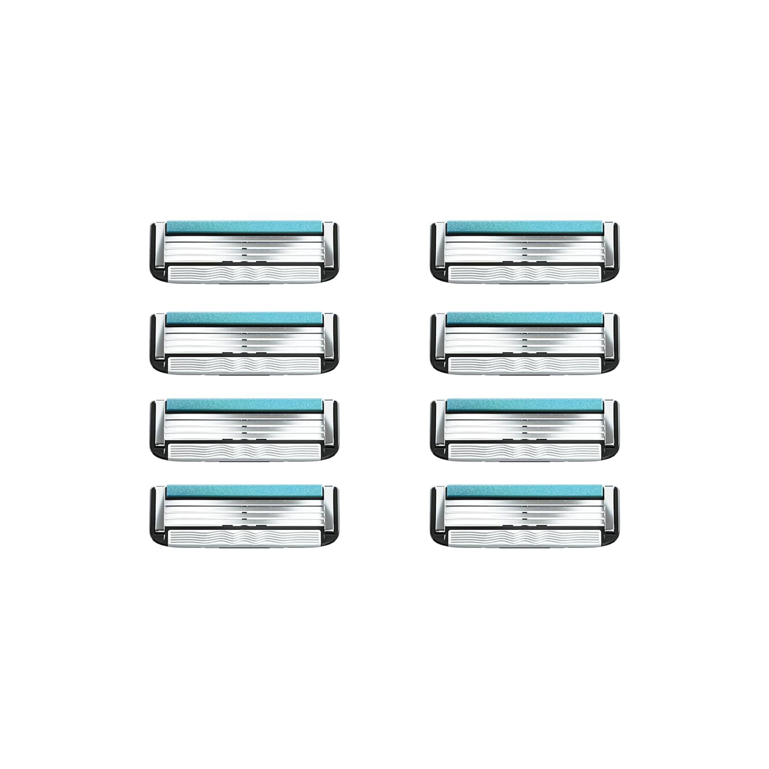 Dollar Shave Club | 4 Blade Razor Refills (8 Pack) | Swift Rinse Blades for Longer and Thicker Hair