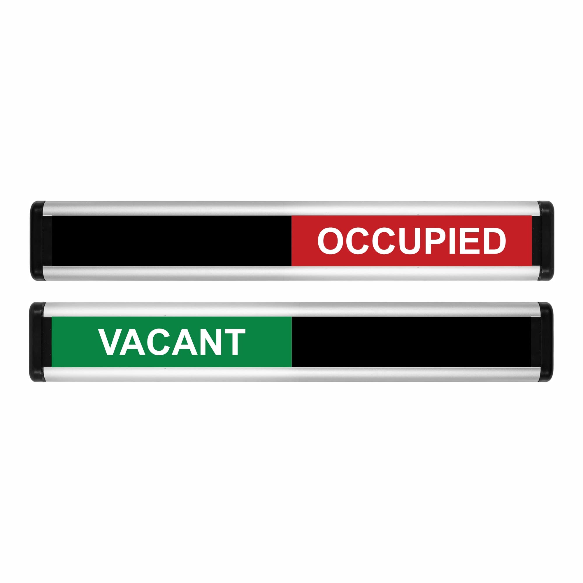 Viro DisplaySlimline Vacant/Occupied Sliding Door Sign - Green/Red Edition - 214 x 40mm / 8.4" x 1.6"