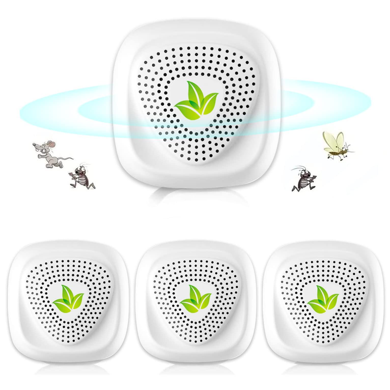 Ultrasonic Pest Repeller, Indoor Electronic Repellent Plug in Pest Control for Mice, Cockroaches, Ants, Fly, Mosquitoes, Rodent, Harmless to Pets and Human