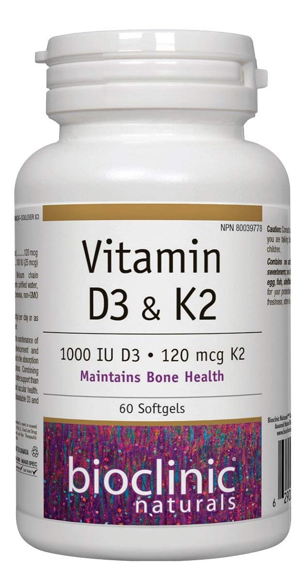 Bioclinic NaturalsVitamin D3 & K2 60 Gels