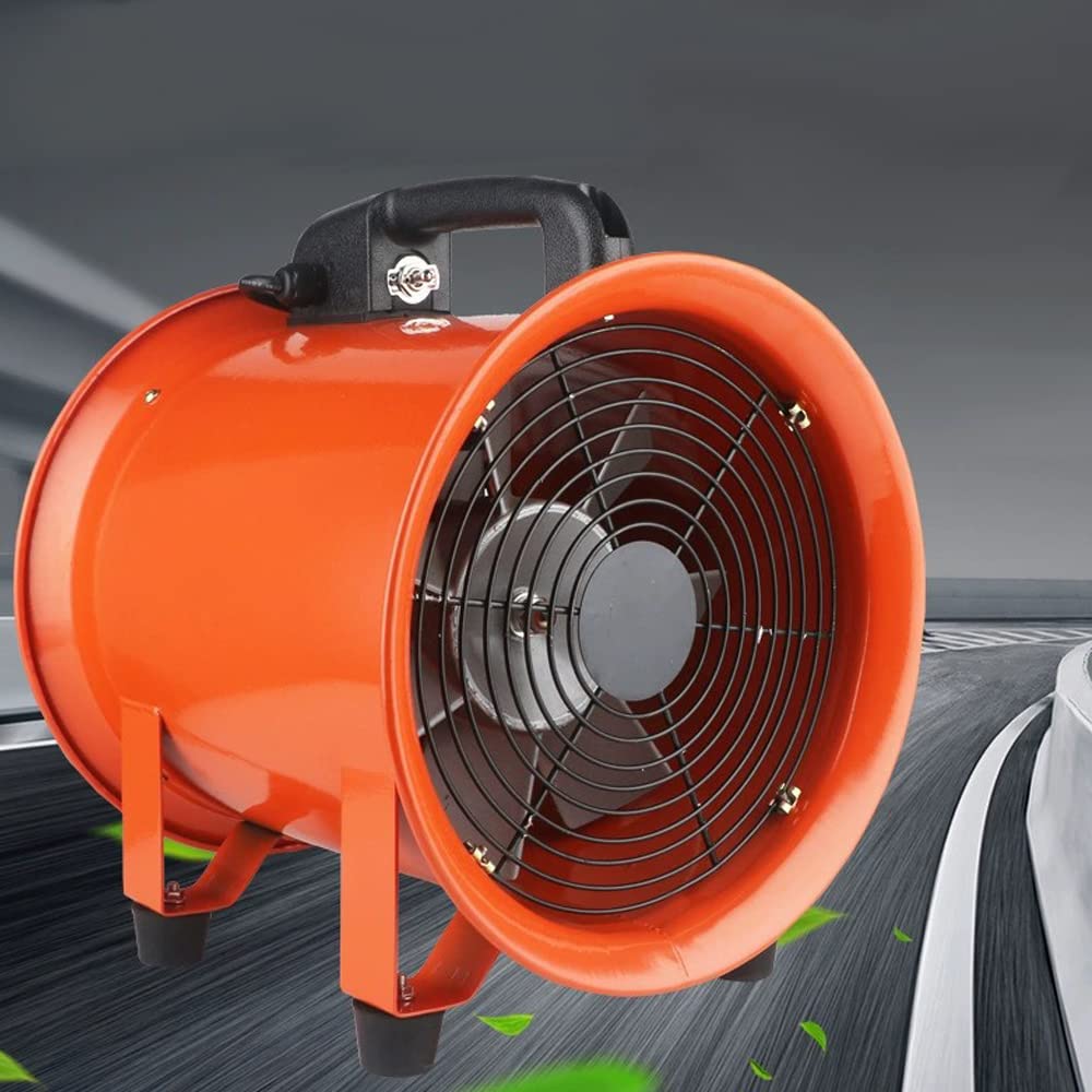 Barbuk 12 Inch Industrial Fan Ventilator, 2800r/min Exhaust Fan, Portable Vent Blower with Carrying Handle, High Speed Exhaust, for Factories, Workshops, Basements, Garages, Shops, Greenhouse