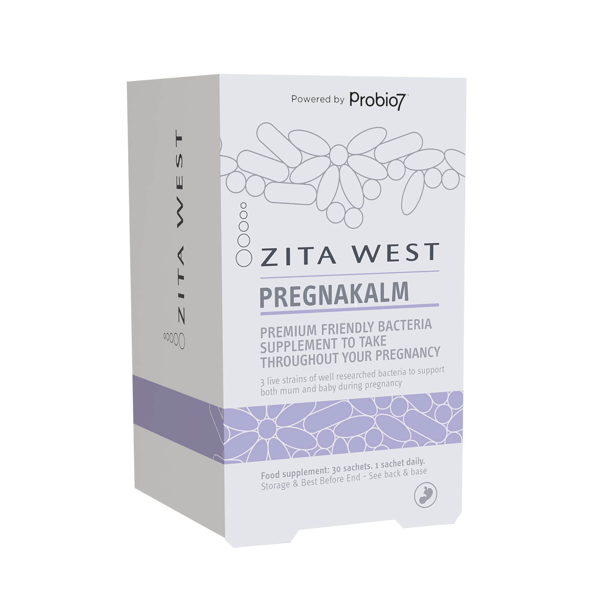 Zita West - Pregnakalm | 4 Billion Friendly Bacteria | Before and During Pregnancy Supplement for Women