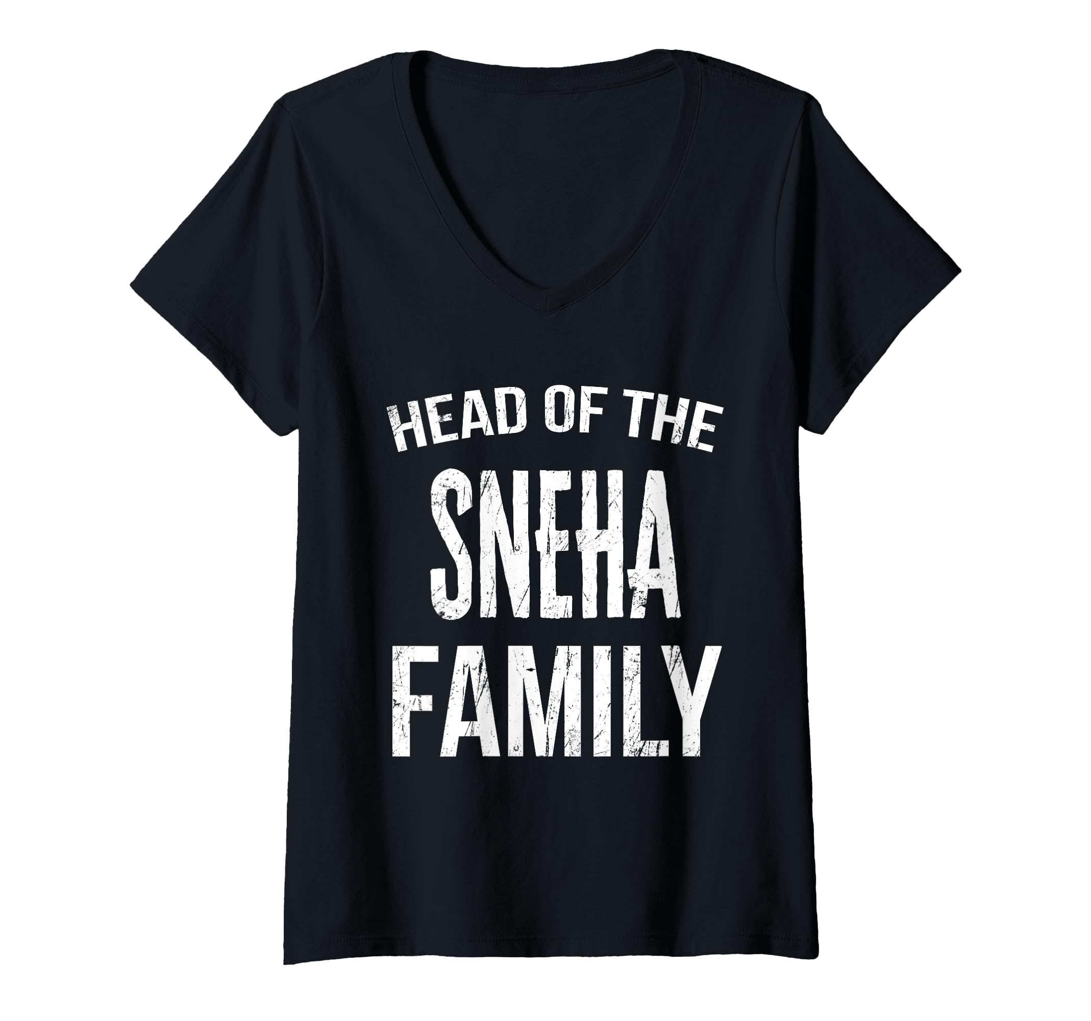 Sneha Matching Family Reunion T ShirtWomens Head Of The Sneha Family Reunion V-Neck T-Shirt