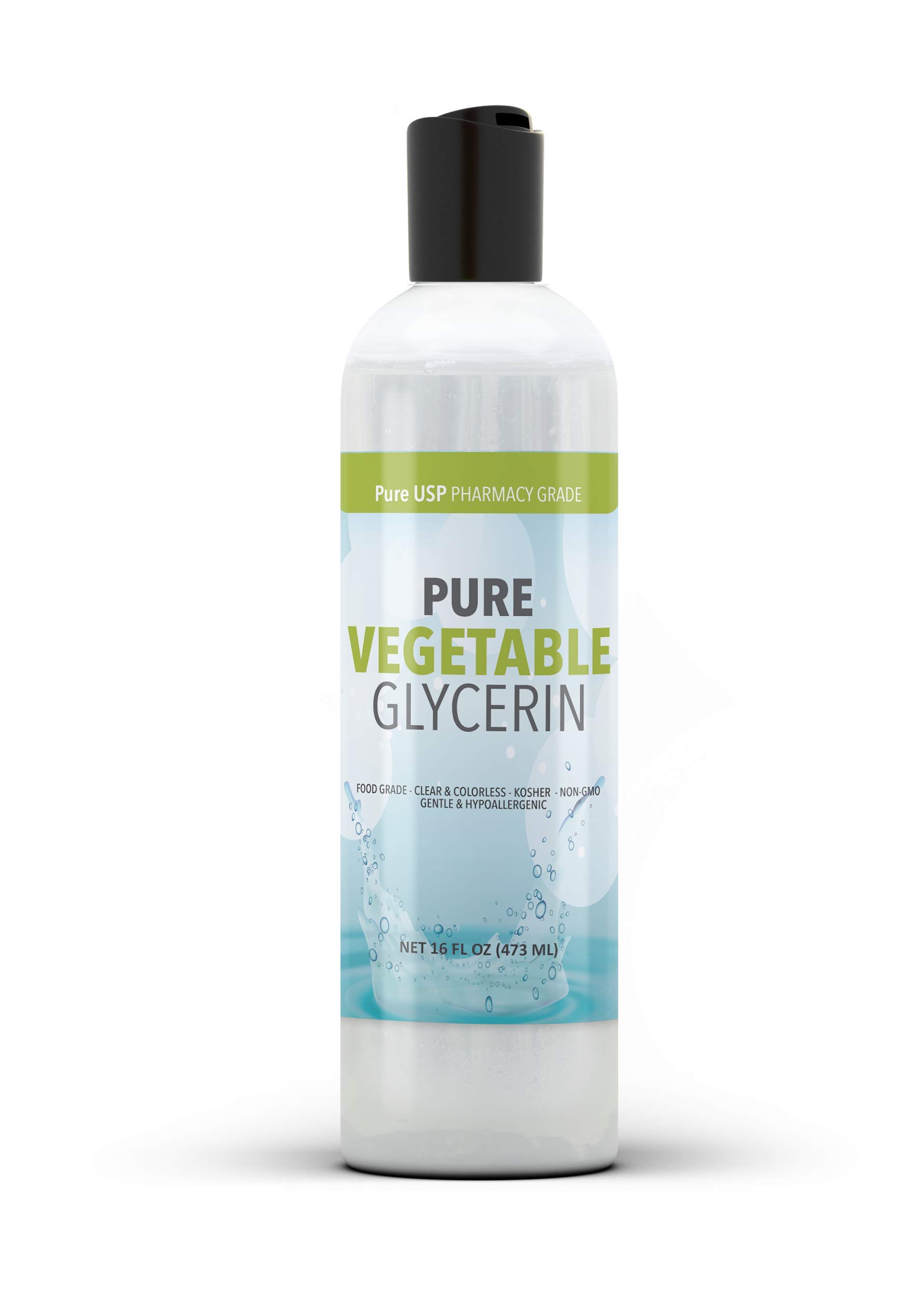 Pure Original Ingredients Vegetable Glycerin (16 fl oz) Food Grade, Vegan, Hypoallergenic, Odorless, Colorless