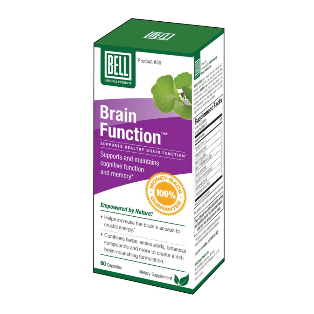 Bell Brain Function Lifestyle Products | Helps to Increase Your brain's Access to Crucial Energy | Supports and maintains Cognitive Function and Memory | Sold Directly by The Manufacturer