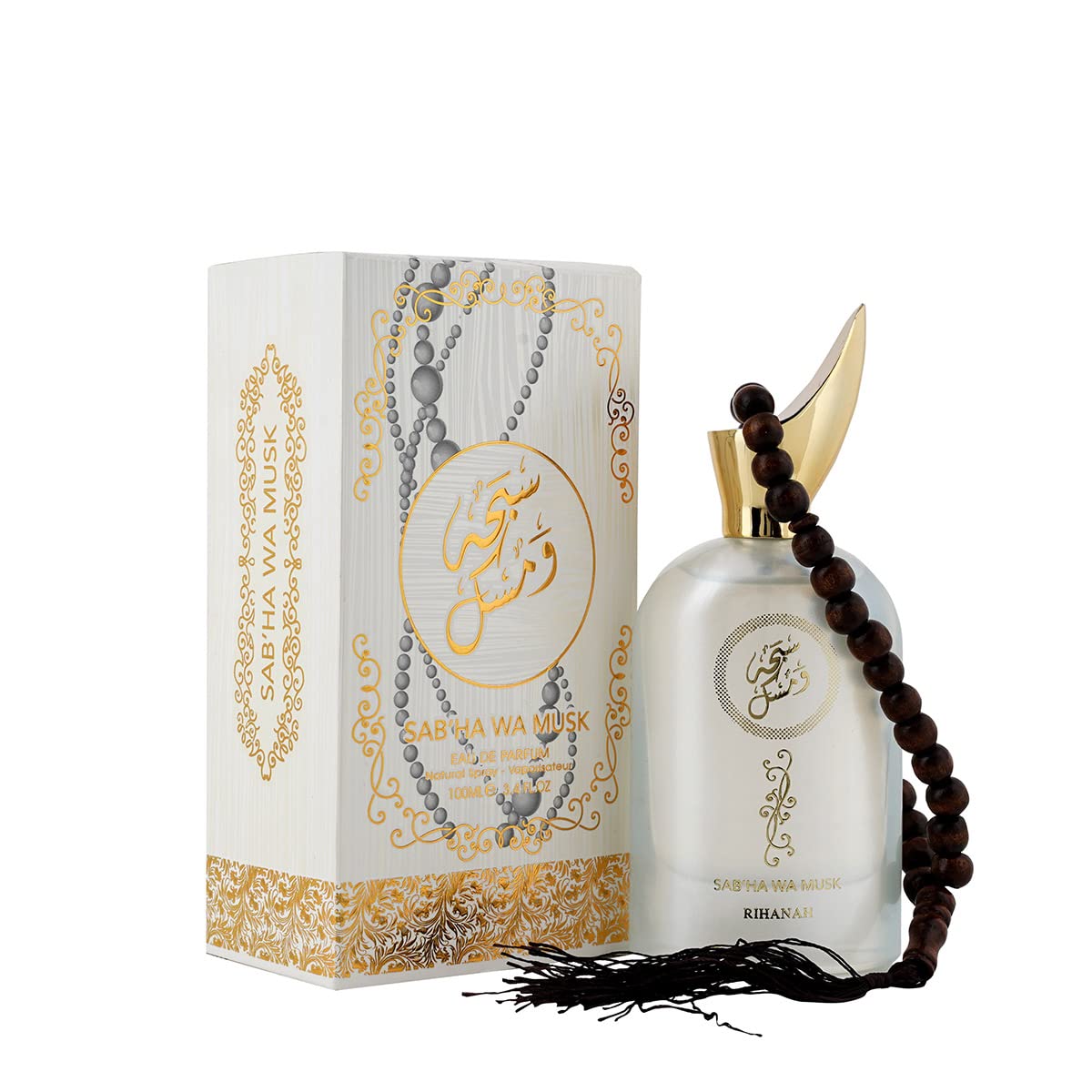 Rihanah Sab'ha Wa Musk Long Lasting 100ml Imported Unisex Perfume, Floral, Fresh & Ambery, Soothing Fragrance