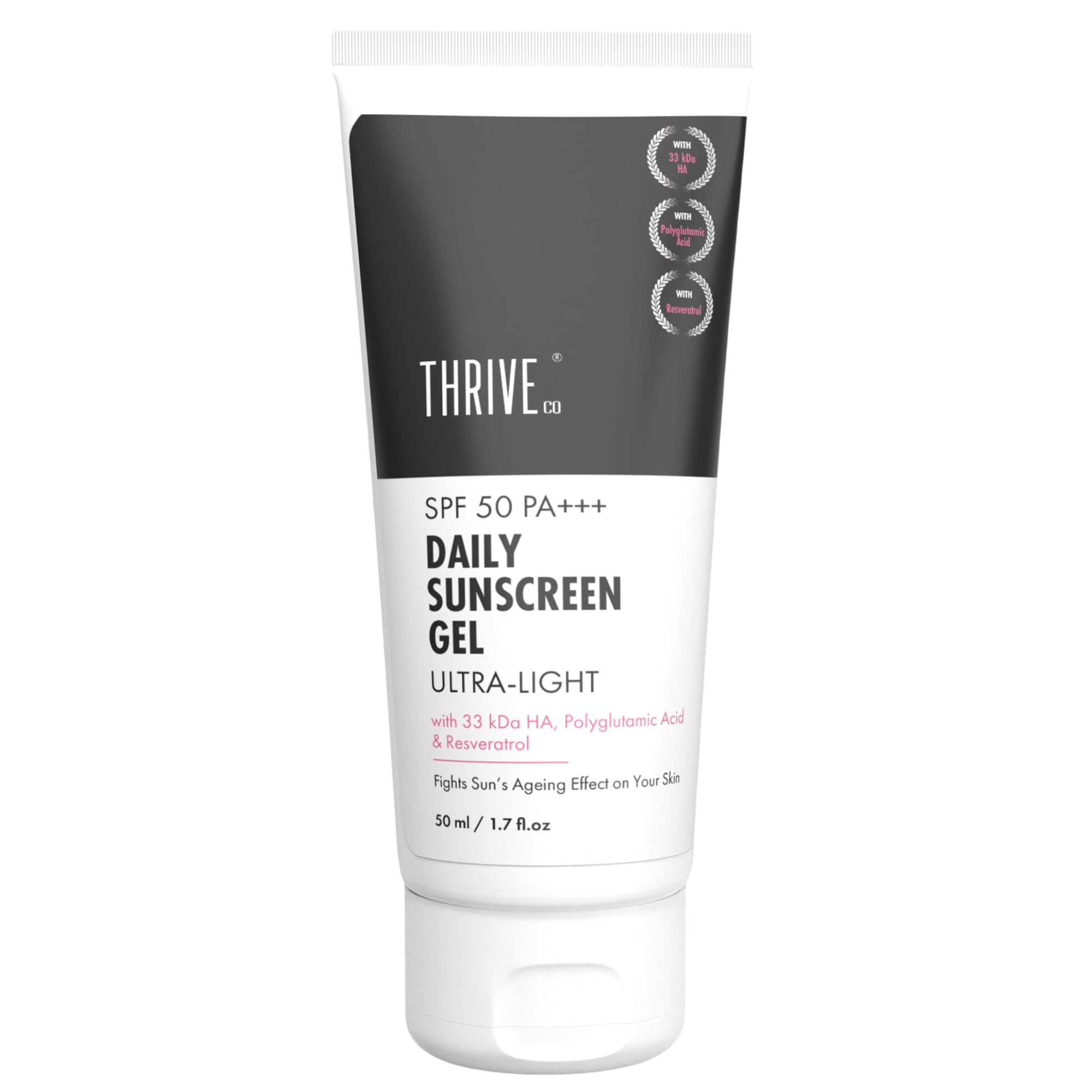 ThriveCo Ultra-Light, Mineral-Based SPF 50 PA+++ Daily Sunscreen Gel