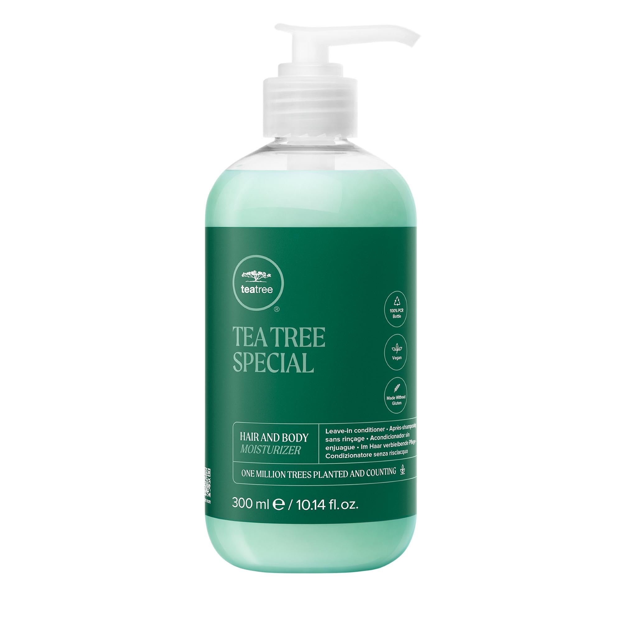 Tea TreeHair and Body Moisturizer Leave-In Conditioner, Body Lotion, After-Shave Cream, For All Hair + Skin Types