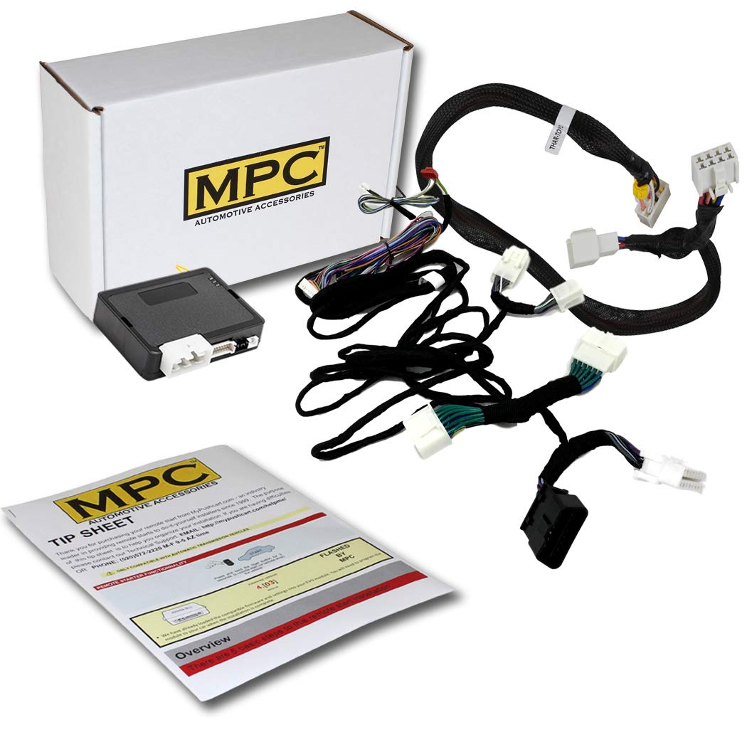 MPC Factory Remote Activated Remote Start Kit for 2015-2017 Toyota Sequoia - H-Key - with T-Harness - Firmware Preloaded