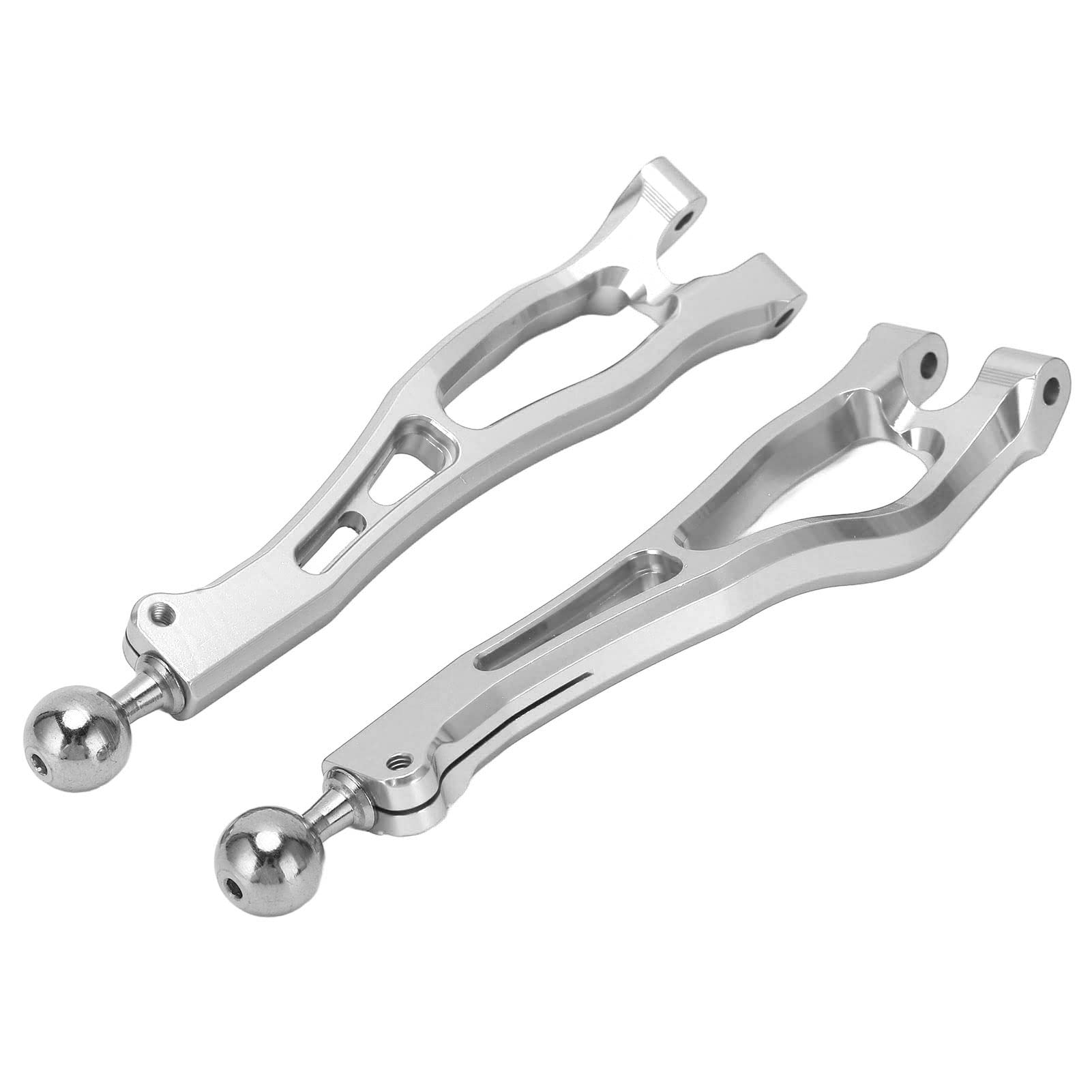 RC Suspension Arm, Aluminium Alloy Stable Driving High Strength RC Front Swing Arm Replacement for ARRMA KRATON 6S for 1/8 RC Cars (Silver Color)