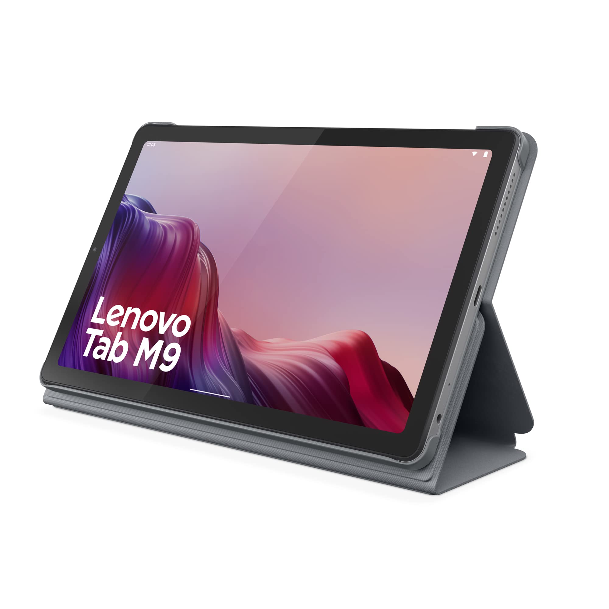 Lenovo Tab M9-2023 - Tablet - Long Battery Life - 9" HD - Front 2MP & Rear 8MP Camera - 3GB Memory - 32GB Storage - Android 12 or Later - Folio Case Included,Gray