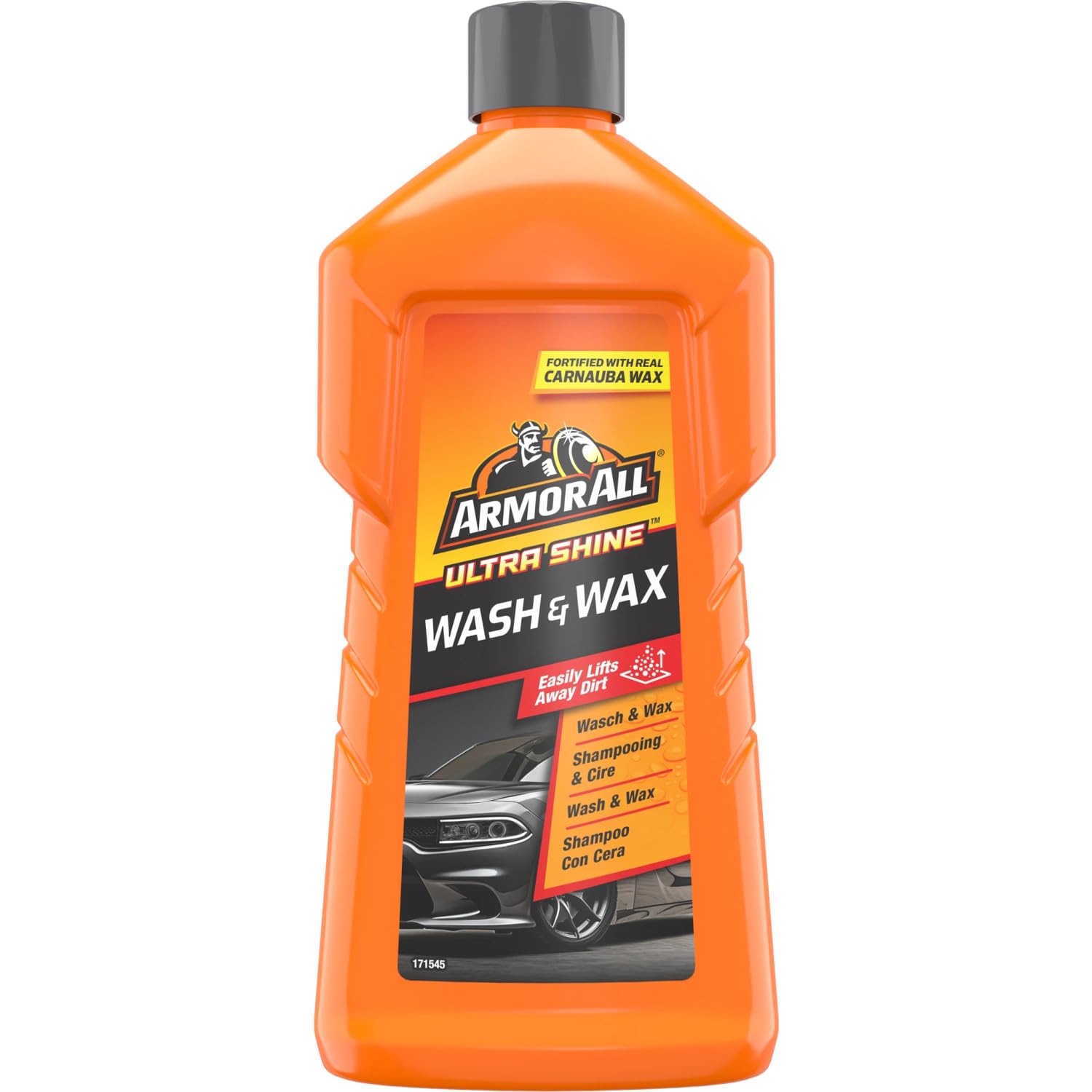 Armor All, Wash and Wax 500ml, Car Shampoo & Polish, Dual Action Formula for a Clean & Shiny Car, Water Beading Technology to Prevent Water Stains, Ideal for Car & Motorcycle Detailing, Made in the UK