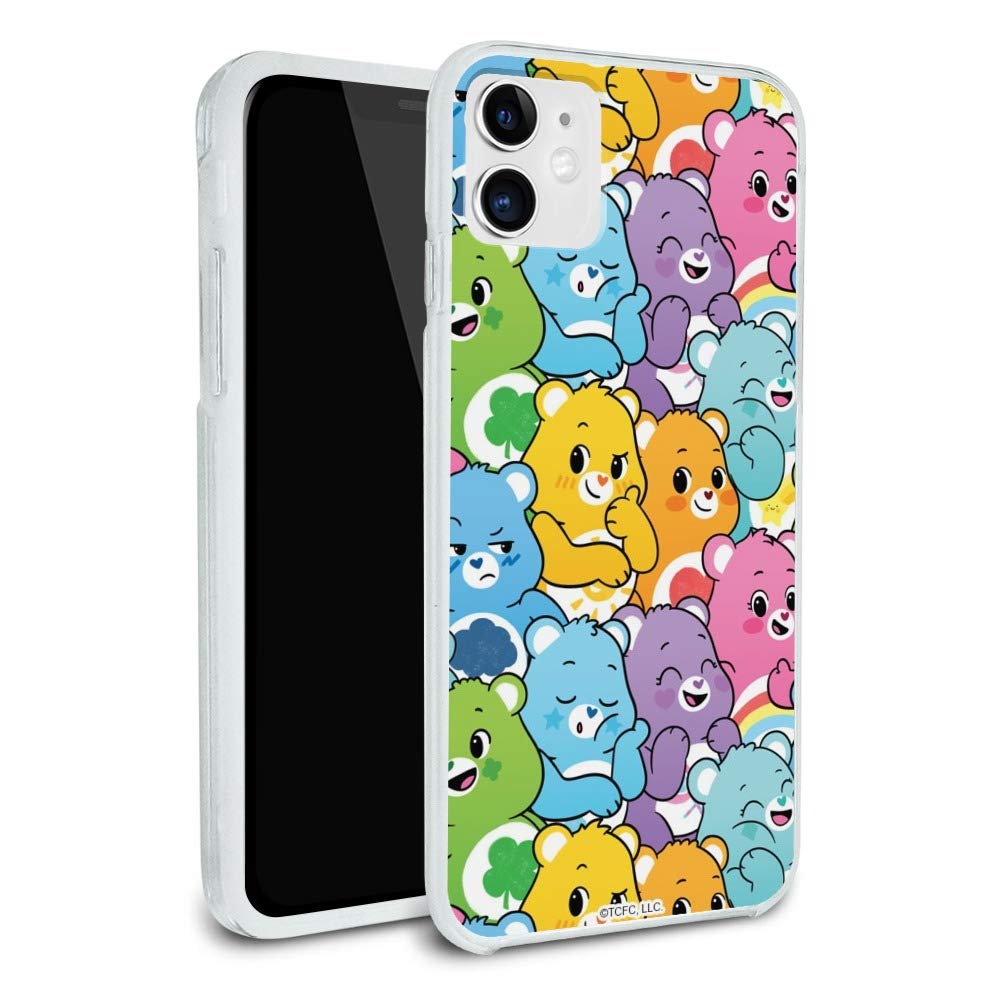 Care Bears: Unlock The Magic Very Many Bears Protective Slim Fit Hybrid Rubber Bumper Case Fits Apple iPhone 8, 8 Plus, X, 11, 11 Pro,11 Pro Max