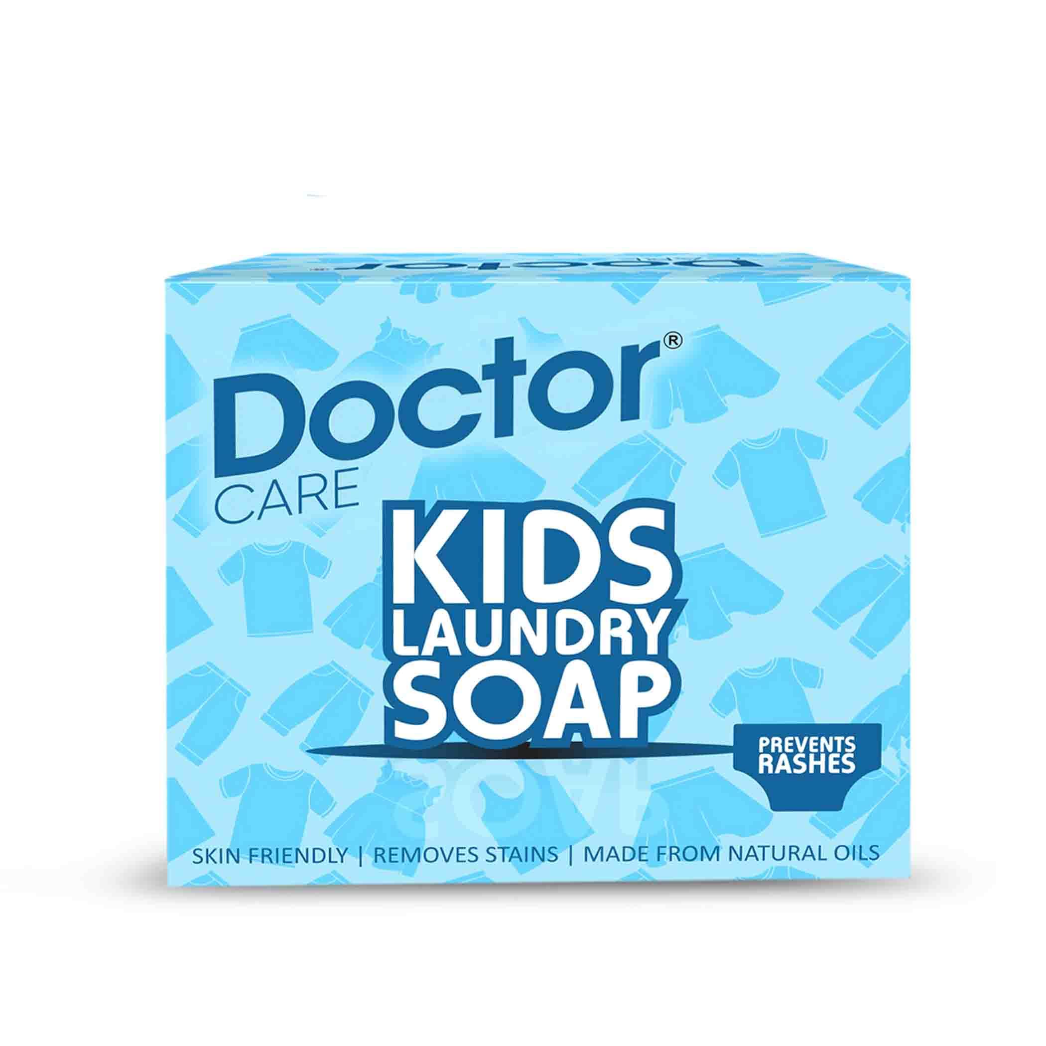 Doctor Care Kids-Baby Laundry Soap | Natural for Baby Clothes | No Harmful Chemicals | Skin Friendly Organic Washing Soap | Specially for Nappies,Mainly for Sensitive Skin 150gm x 3 (Pack of 1)