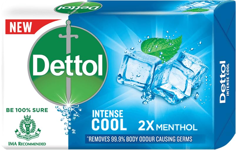 DettolCool Bar Soap for Healthy Skin Pack of 3 (3 X 125 g)