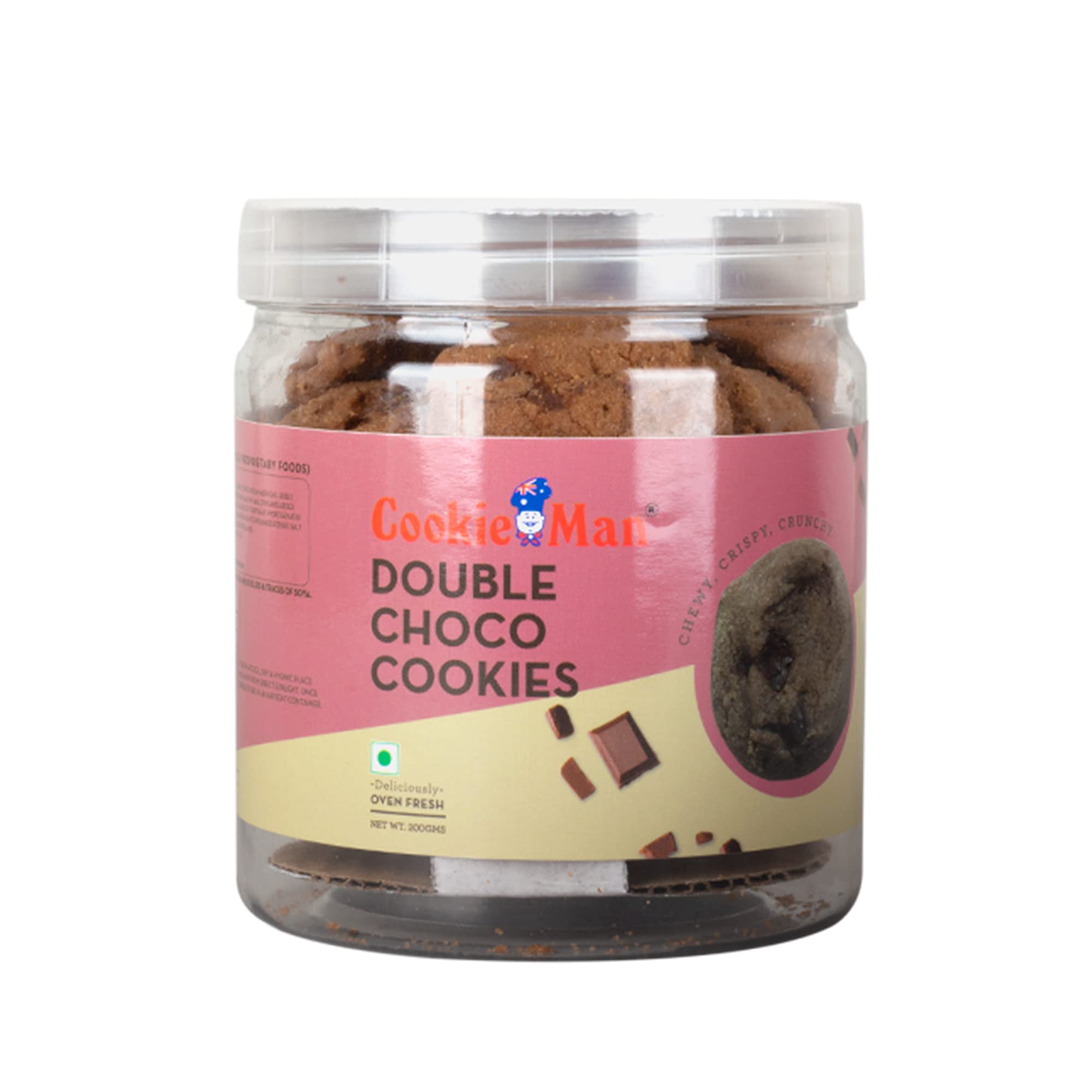 CookiemMan Chocolate Cookies | Chocolate Cookie with Chocolate Chunks -200g