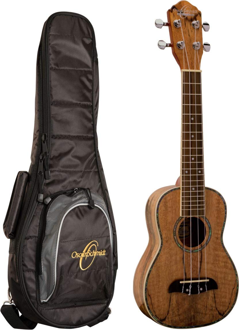 Oscar SchmidtSpalted Mango Soprano Ukulele w/Gigbag, OU17K